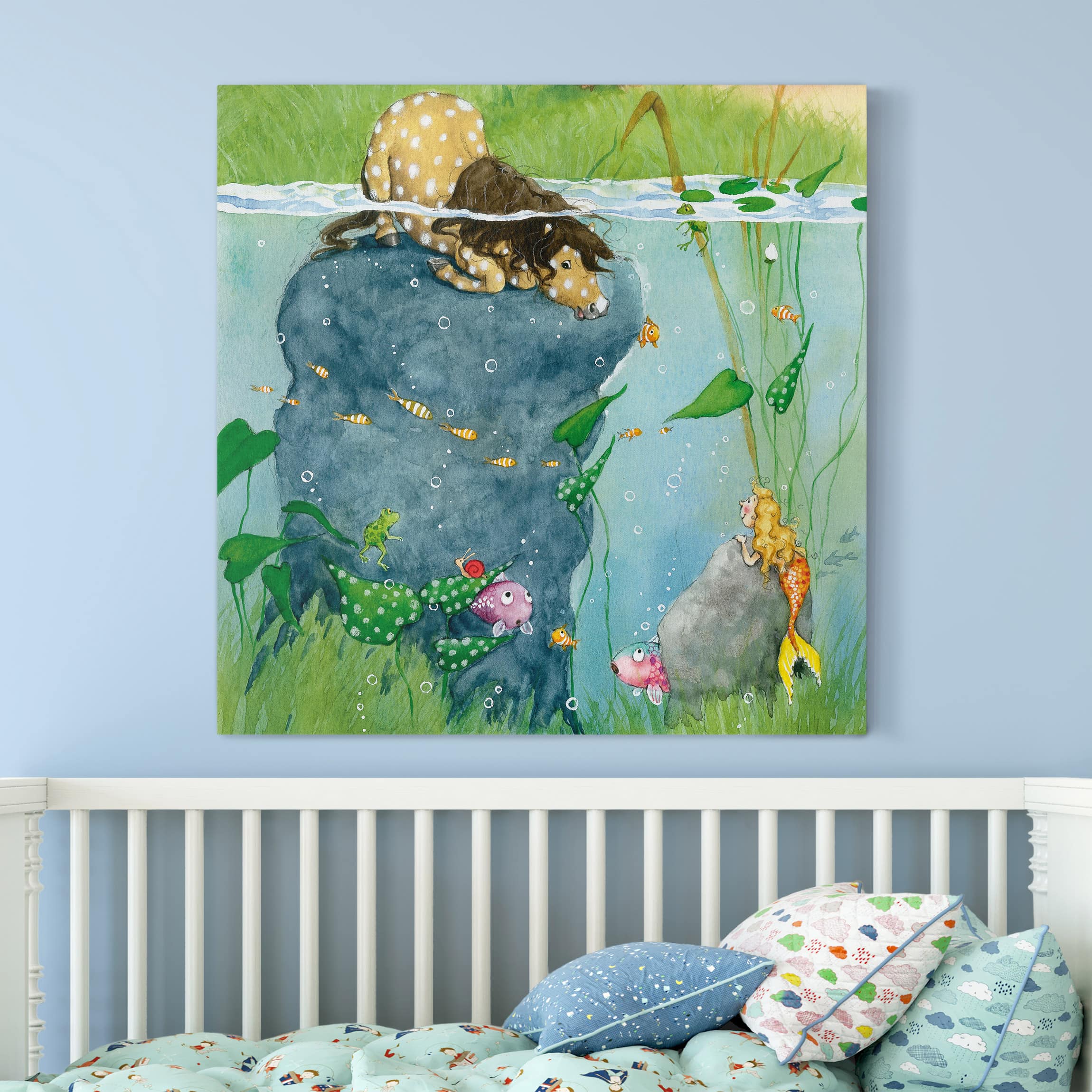 Leinwandbild Kinderzimmer Zauberpony Geschichten - Pony Leo