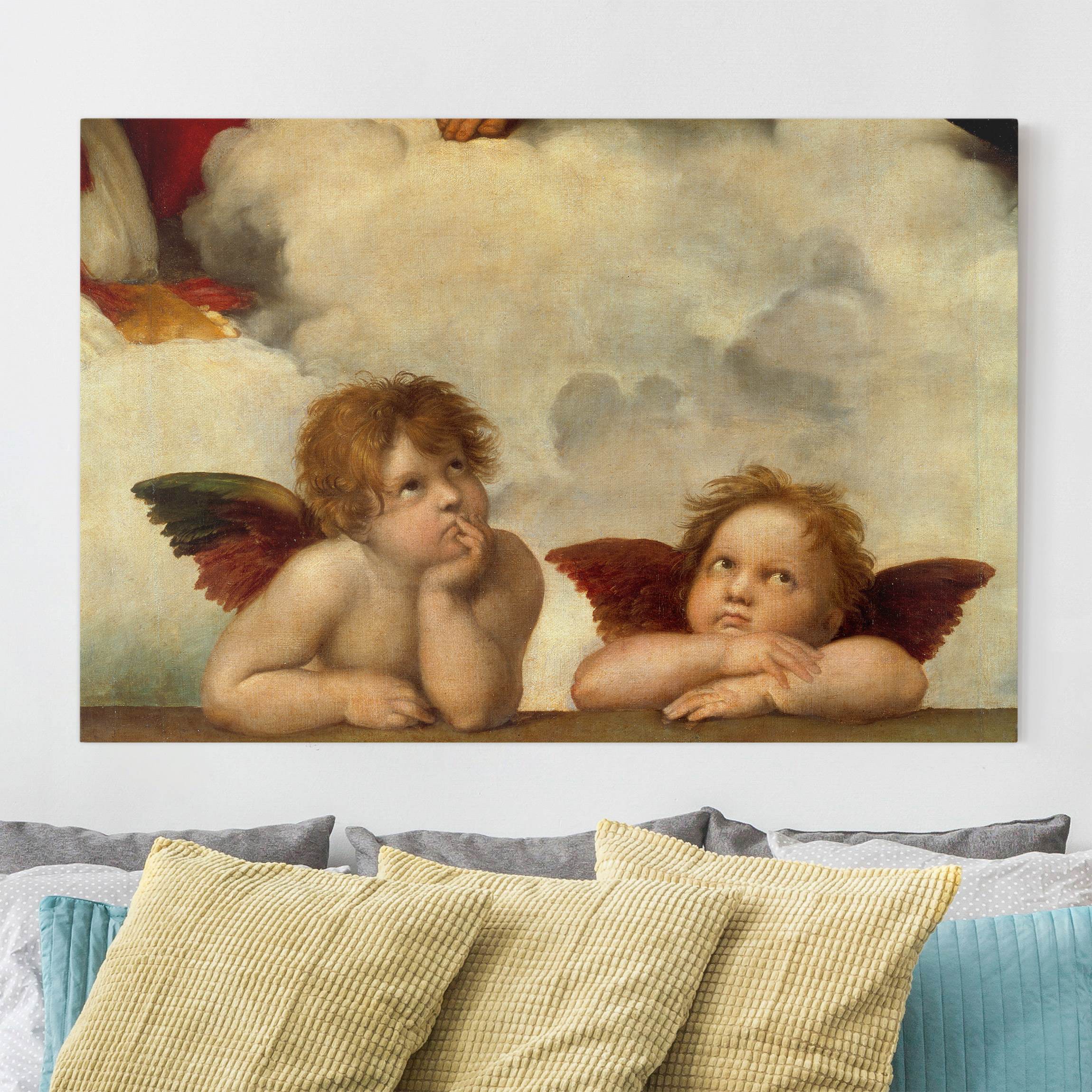 Leinwandbild Kunstdruck Raffael - Zwei Engel