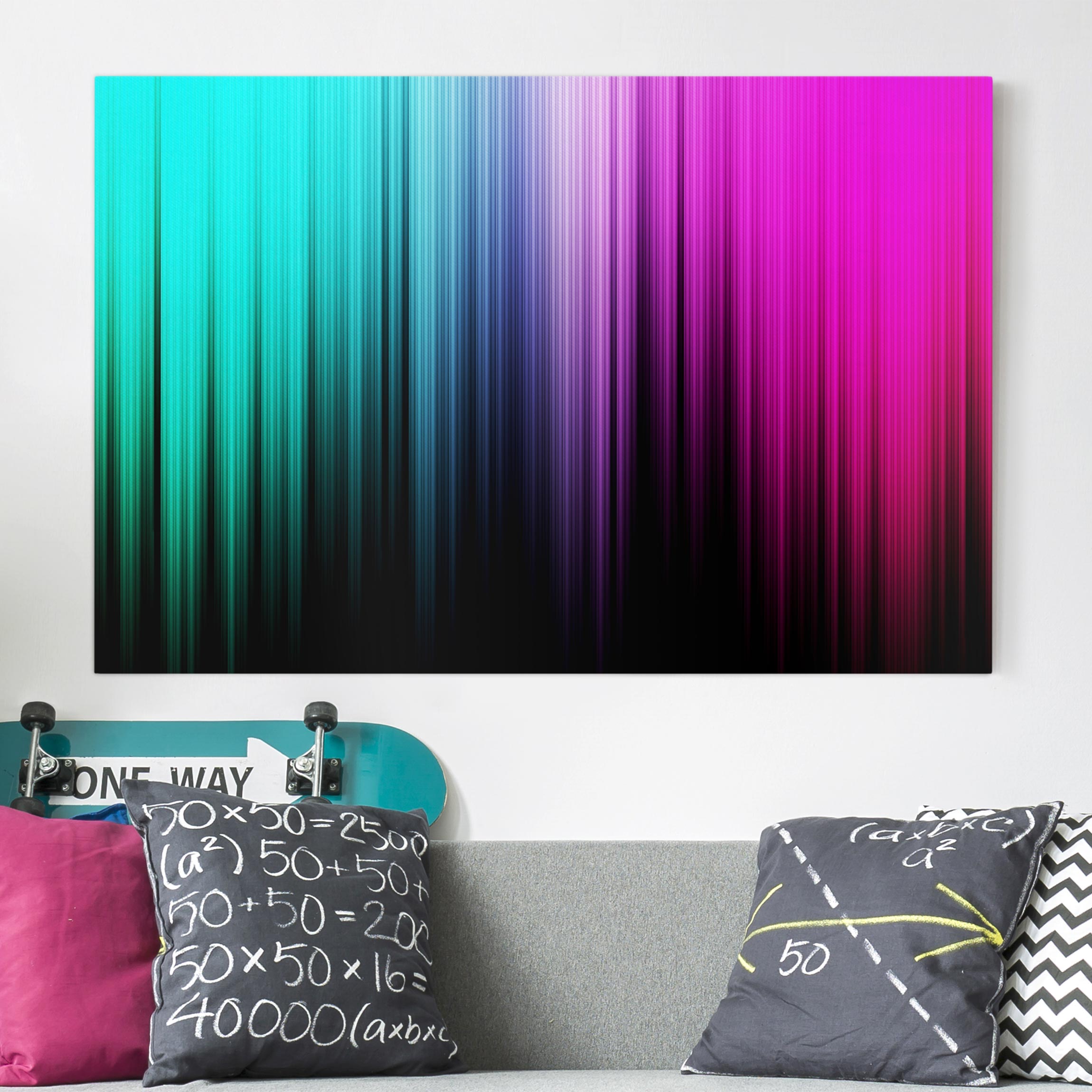 Leinwandbild - Querformat Rainbow Display