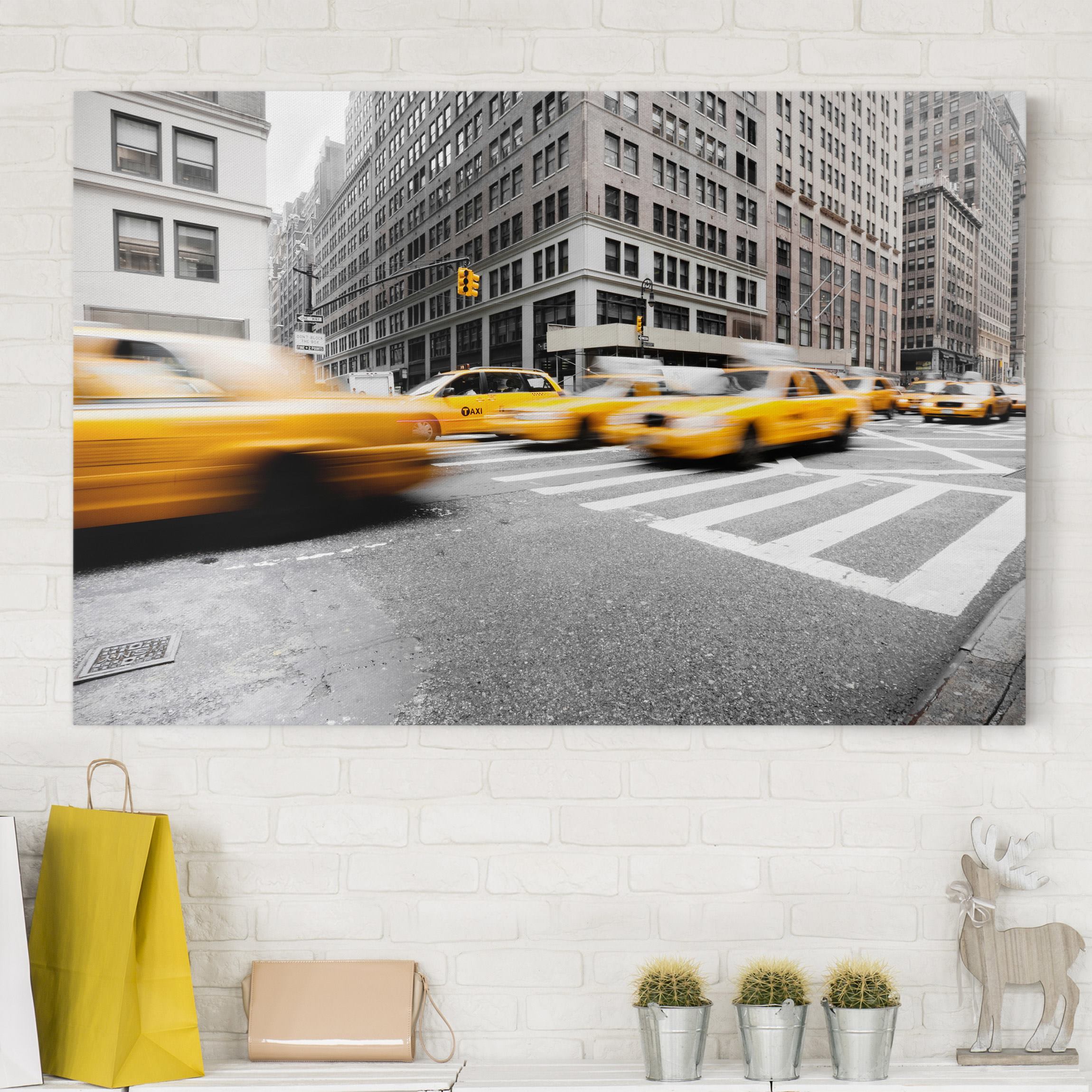 Leinwandbild - Querformat Rasantes New York