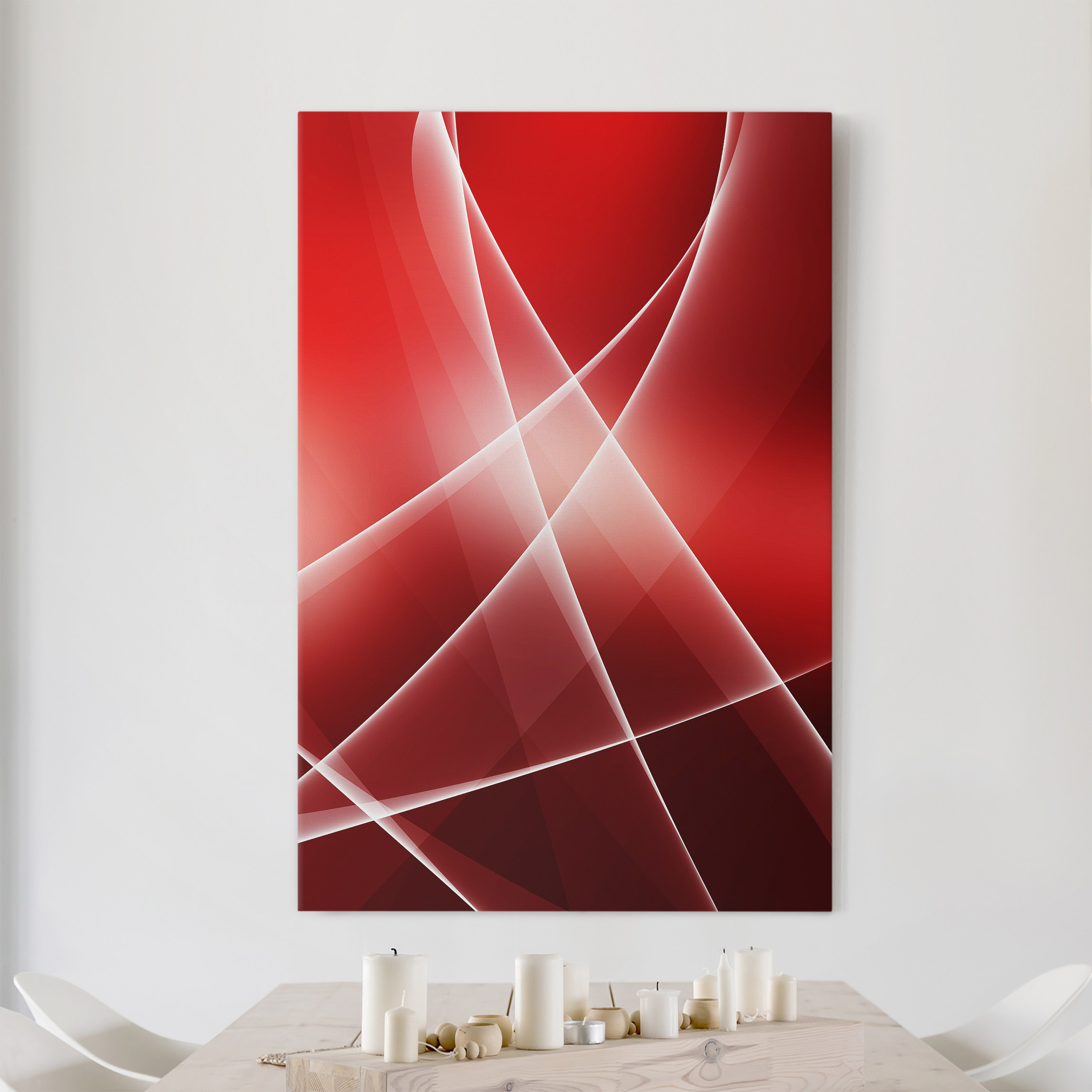 Leinwandbild - Hochformat Red Reflection
