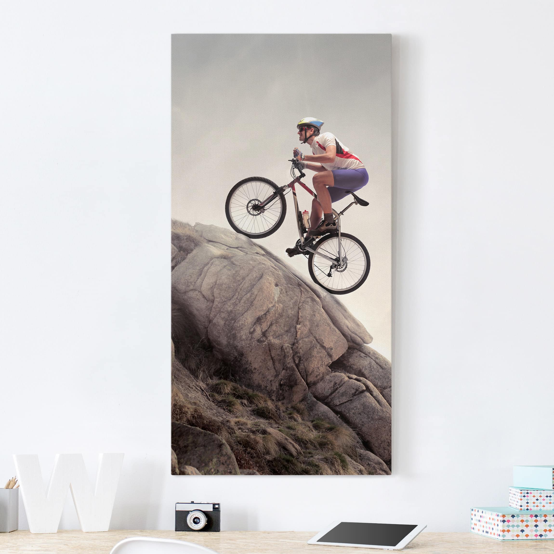 Leinwandbild Sport Riding Up That Hill