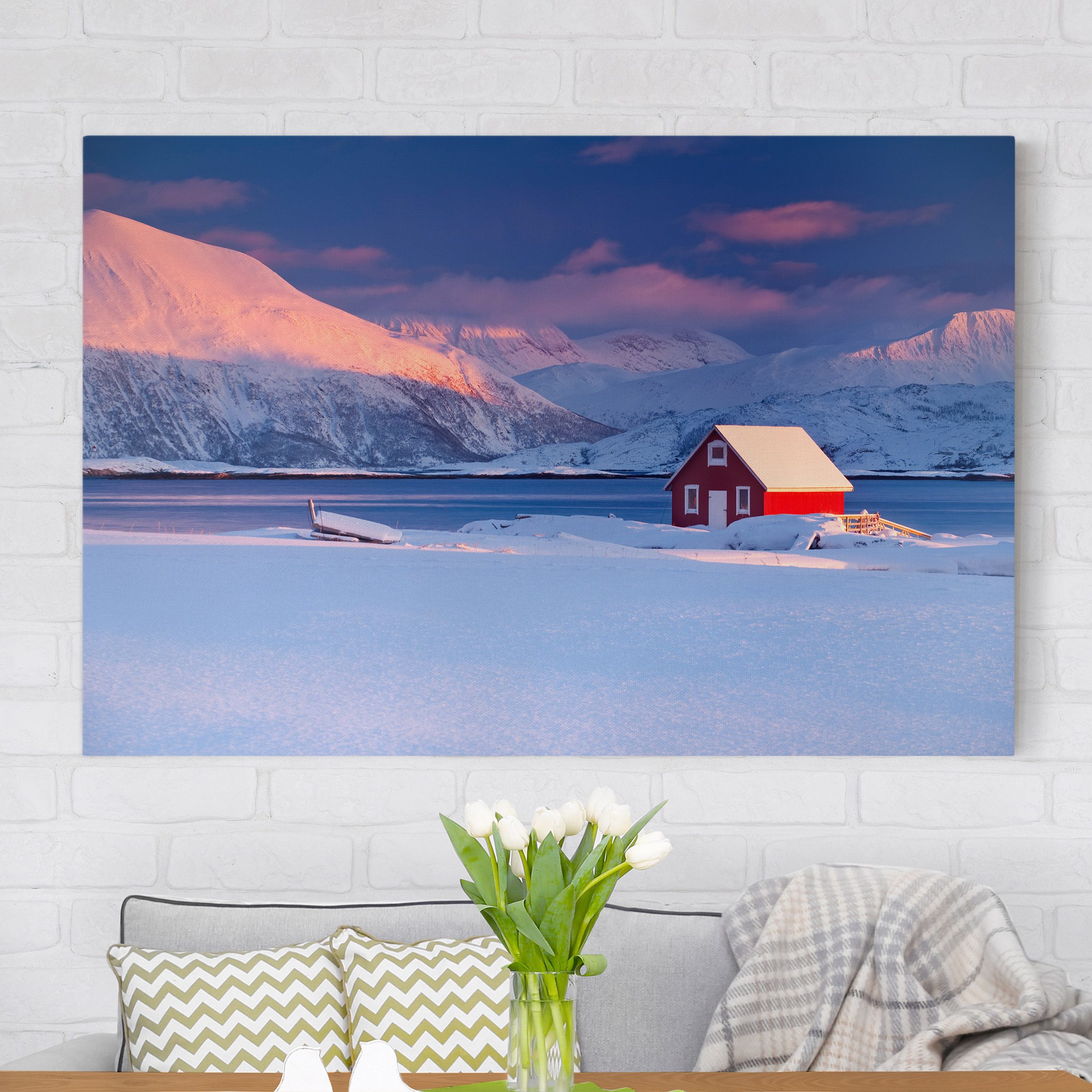 Leinwandbild - Querformat Santas House