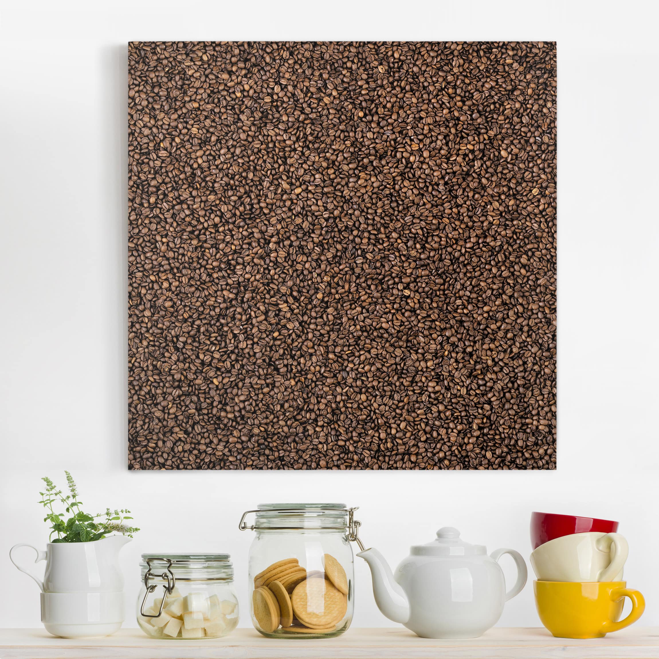 Leinwandbild Küche Sea of Coffee