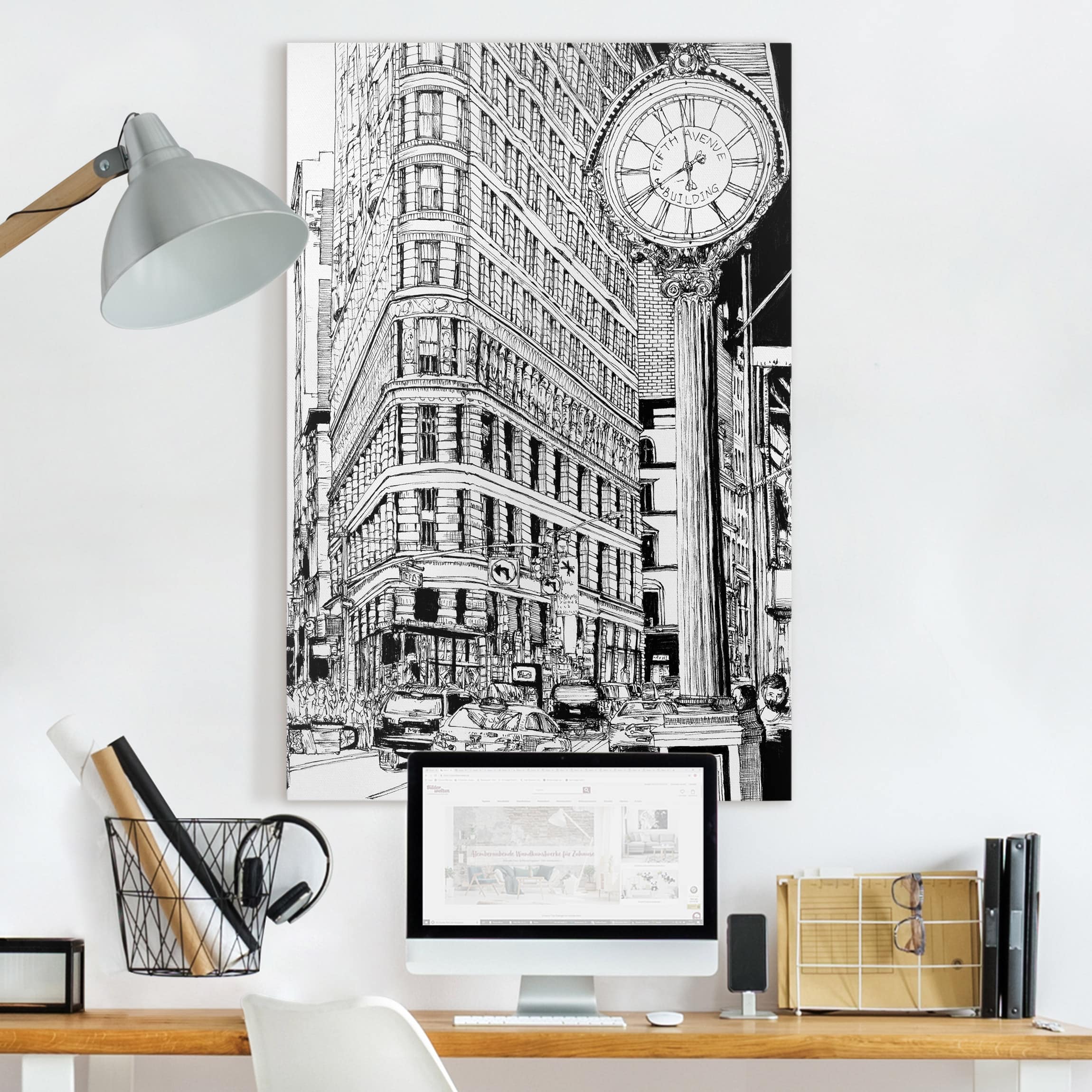 Leinwandbild Architektur & Skyline City Study - Flatiron Building