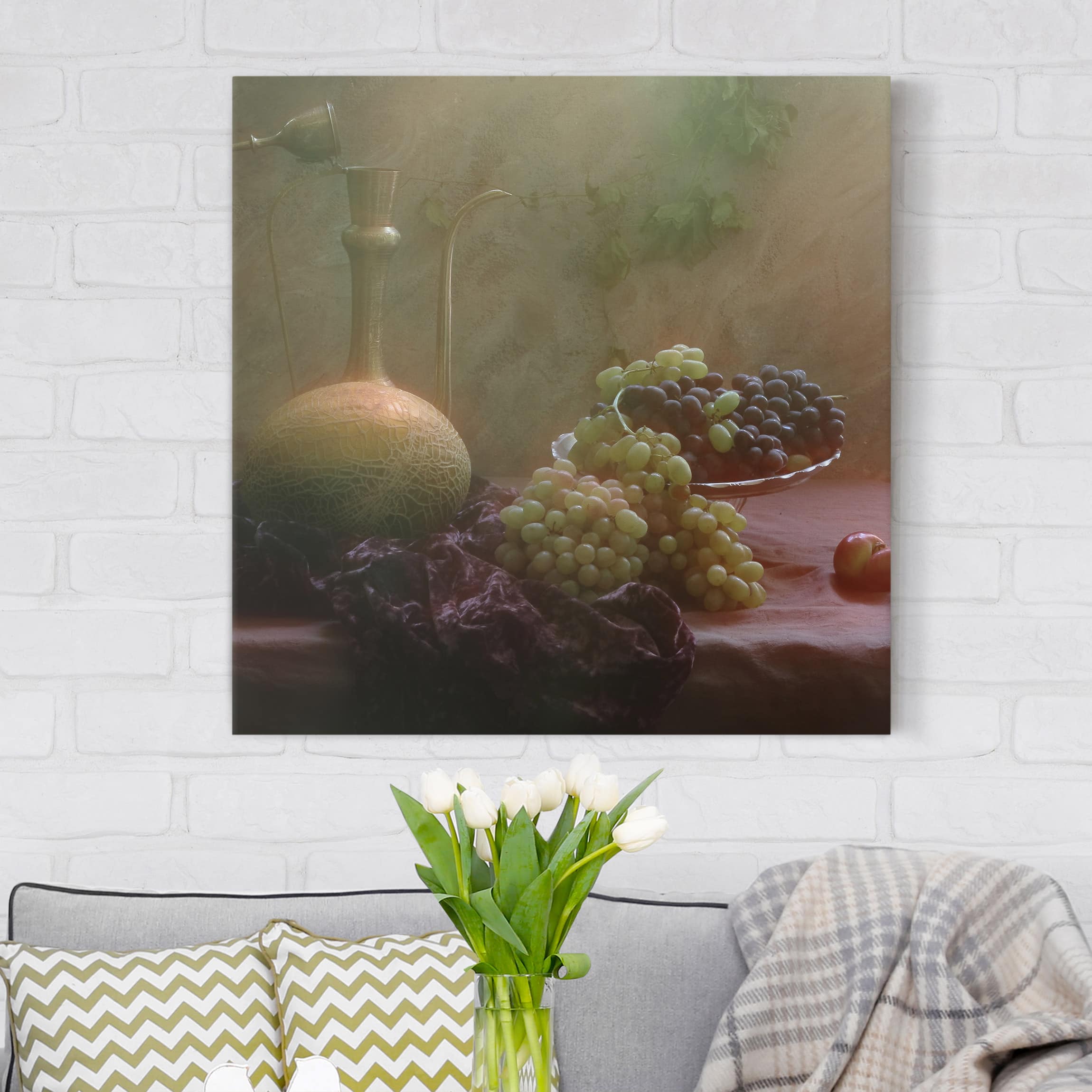 Leinwandbild Küche Stillleben mit Früchten