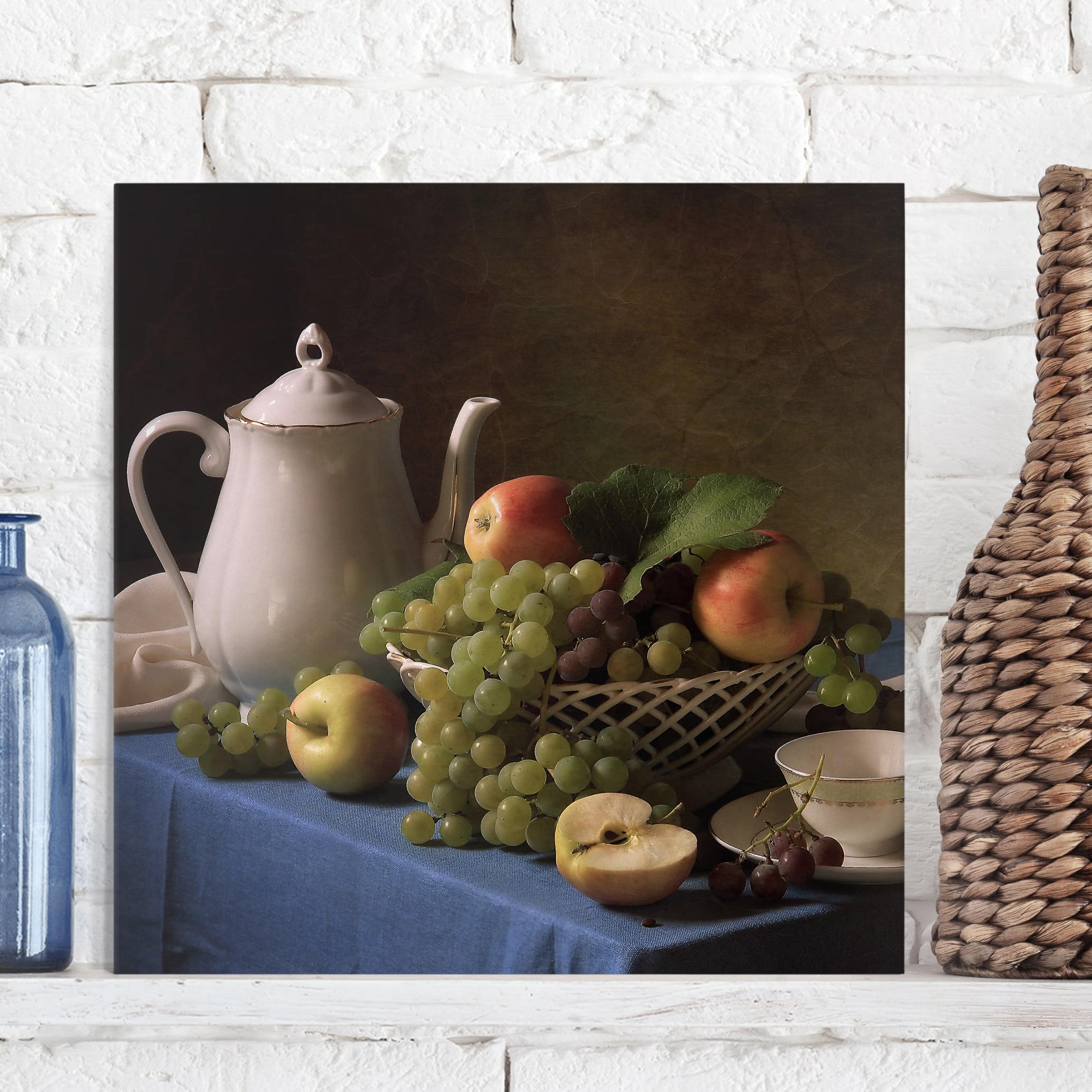 Leinwandbild Küche Stillleben mit Kaffeekanne