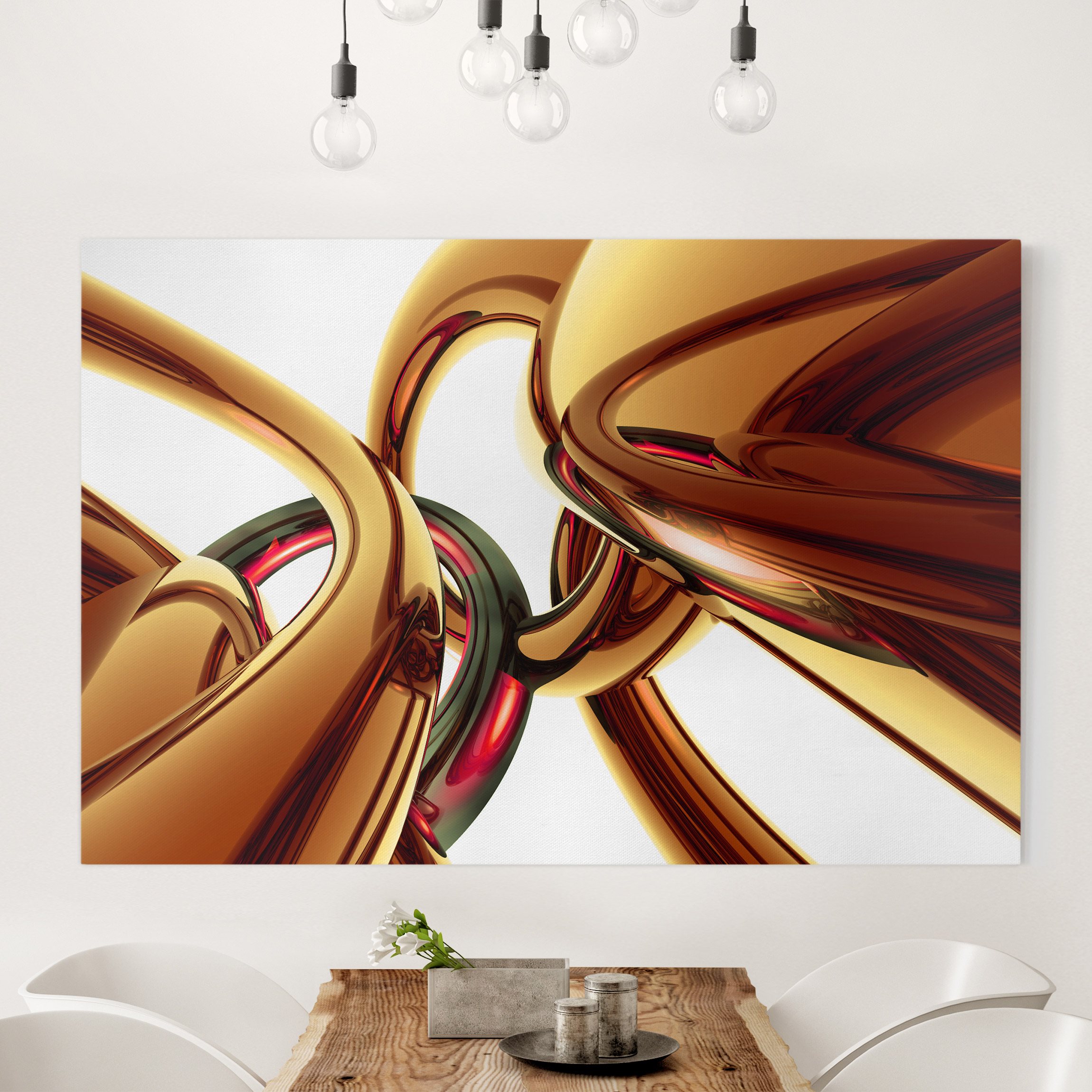 Leinwandbild - Querformat Stunning Gold Style