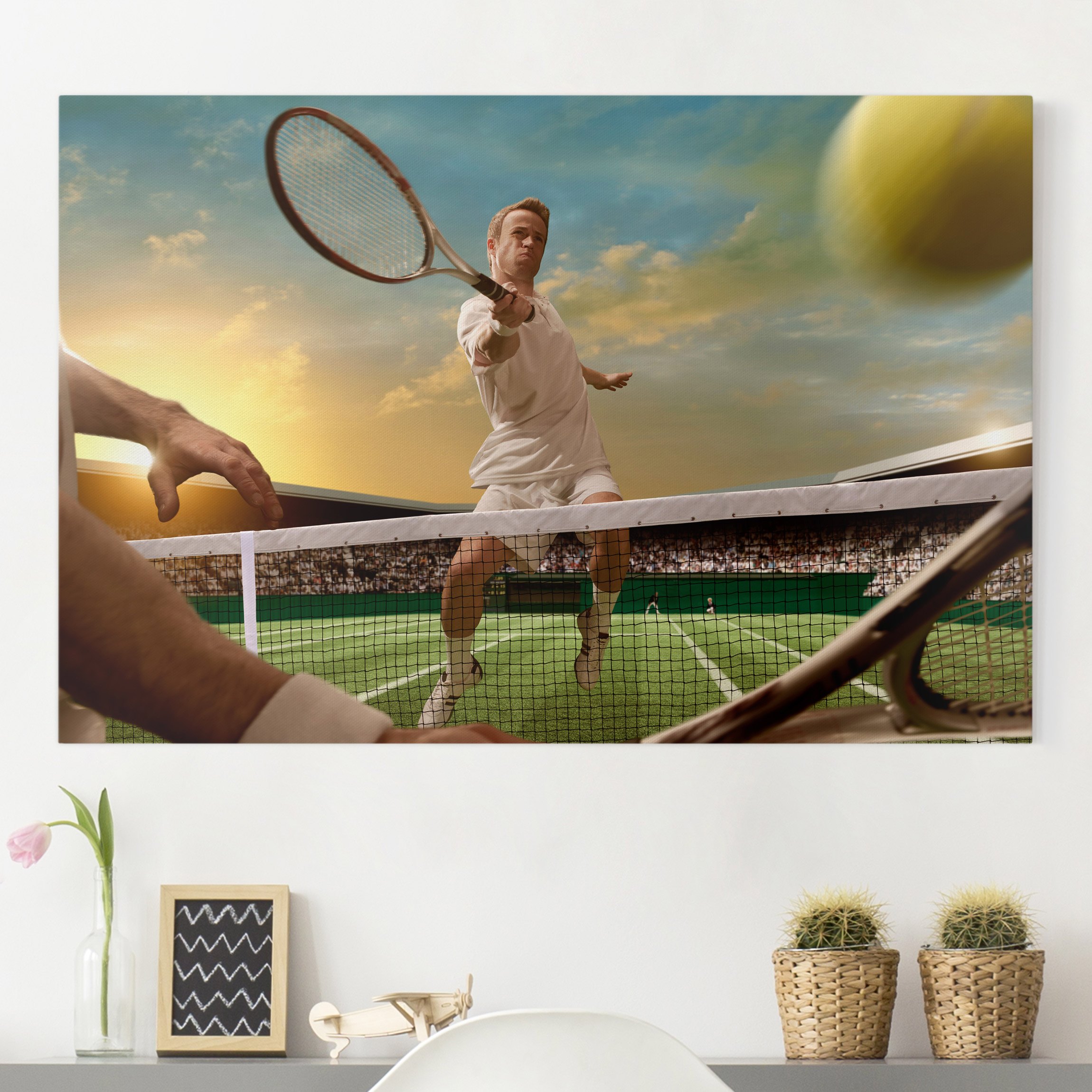 Leinwandbild - Querformat Tennis Player