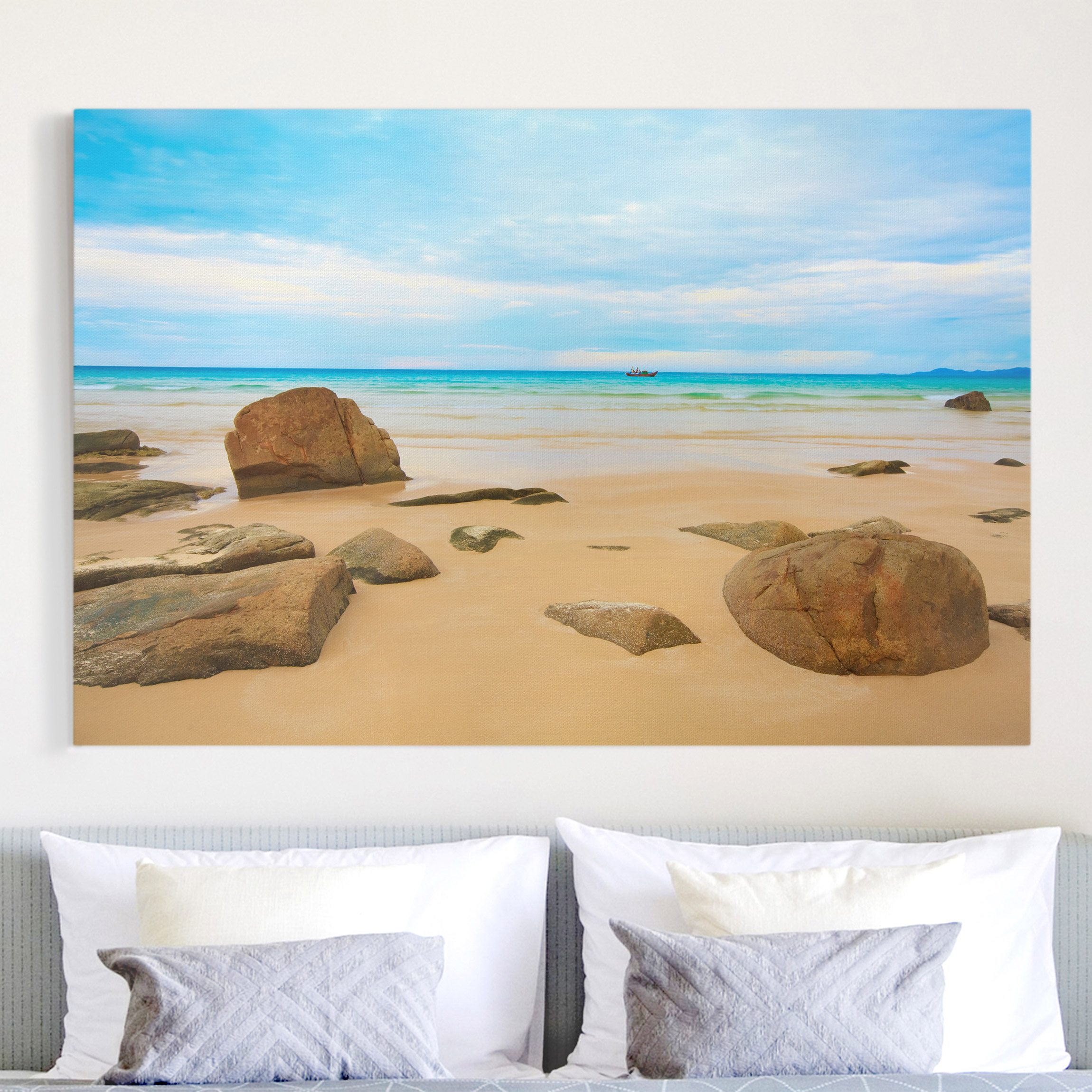 Leinwandbild - Querformat The Beach