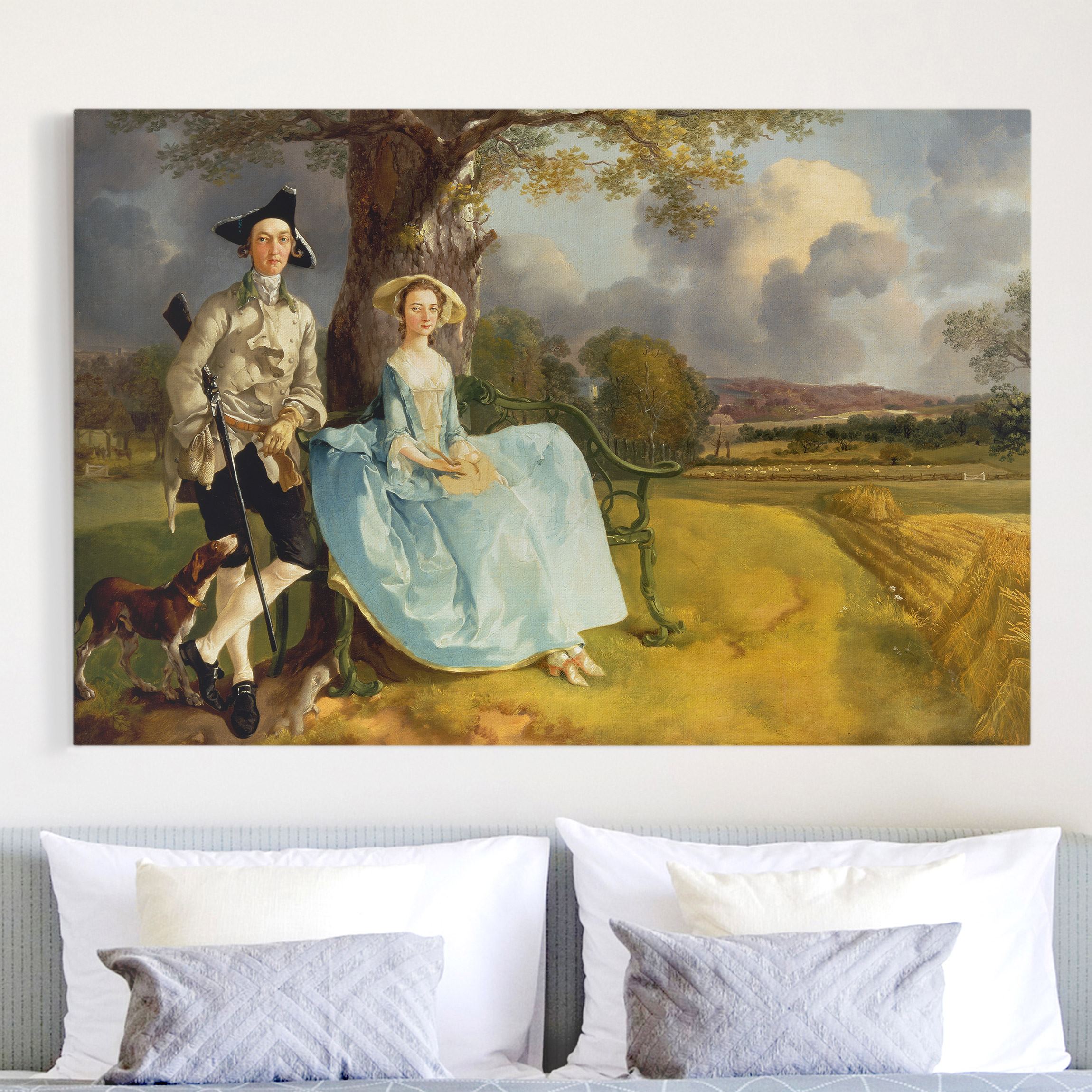 Leinwandbild - Querformat Thomas Gainsborough - Das Ehepaar Andrews