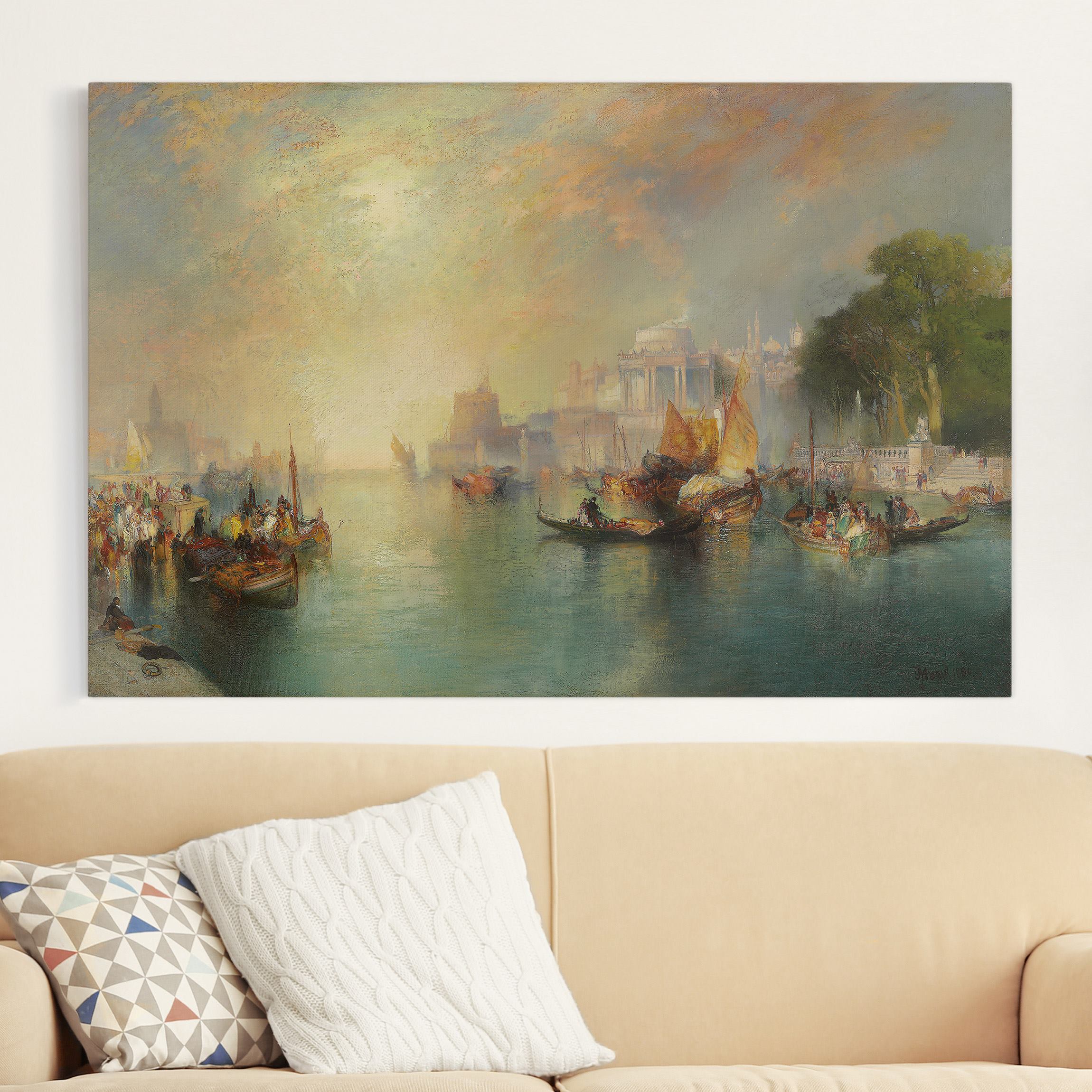 Leinwandbild Kunstdruck Thomas Moran - Arabian Nights Fantasy