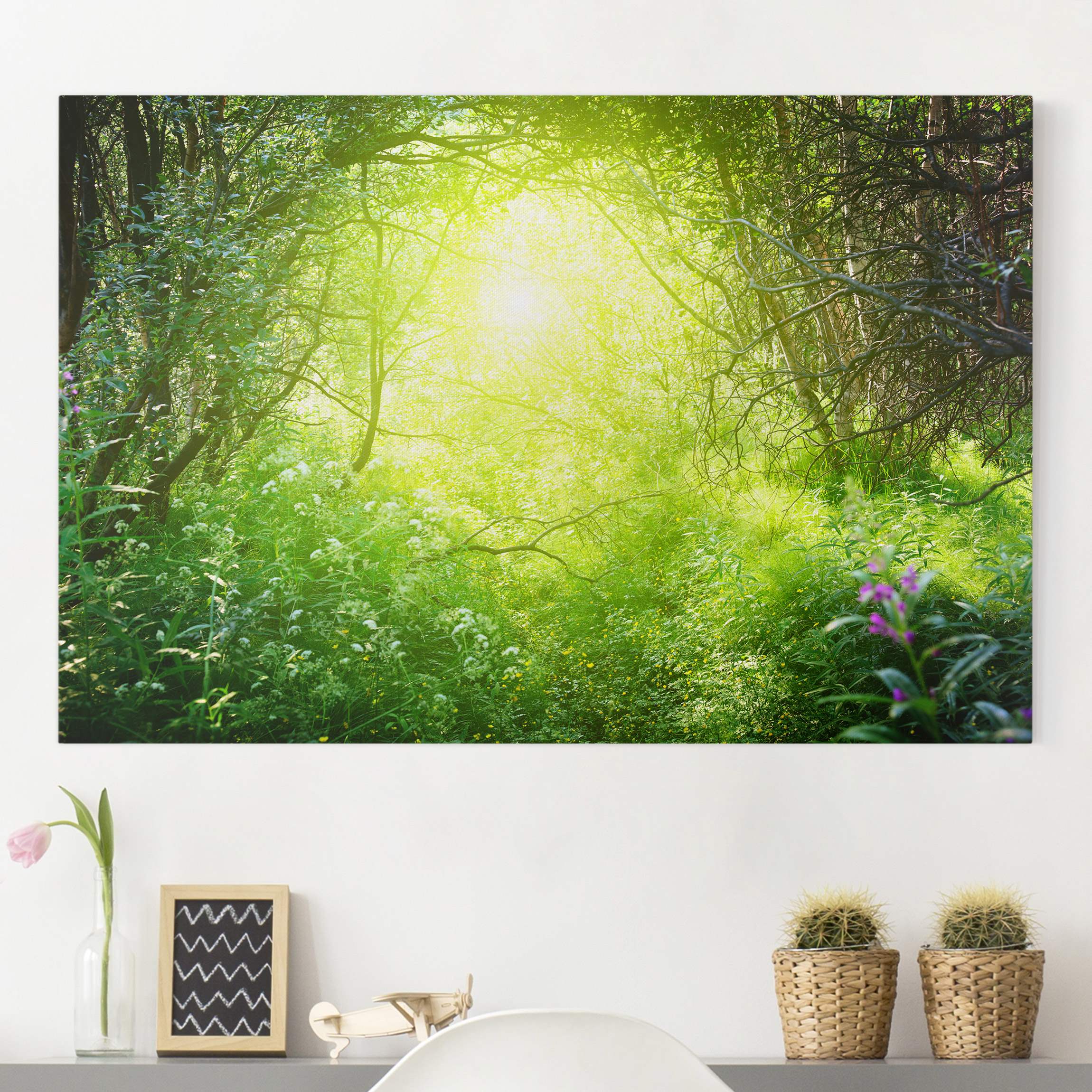Leinwandbild - Querformat Traumzauberwald
