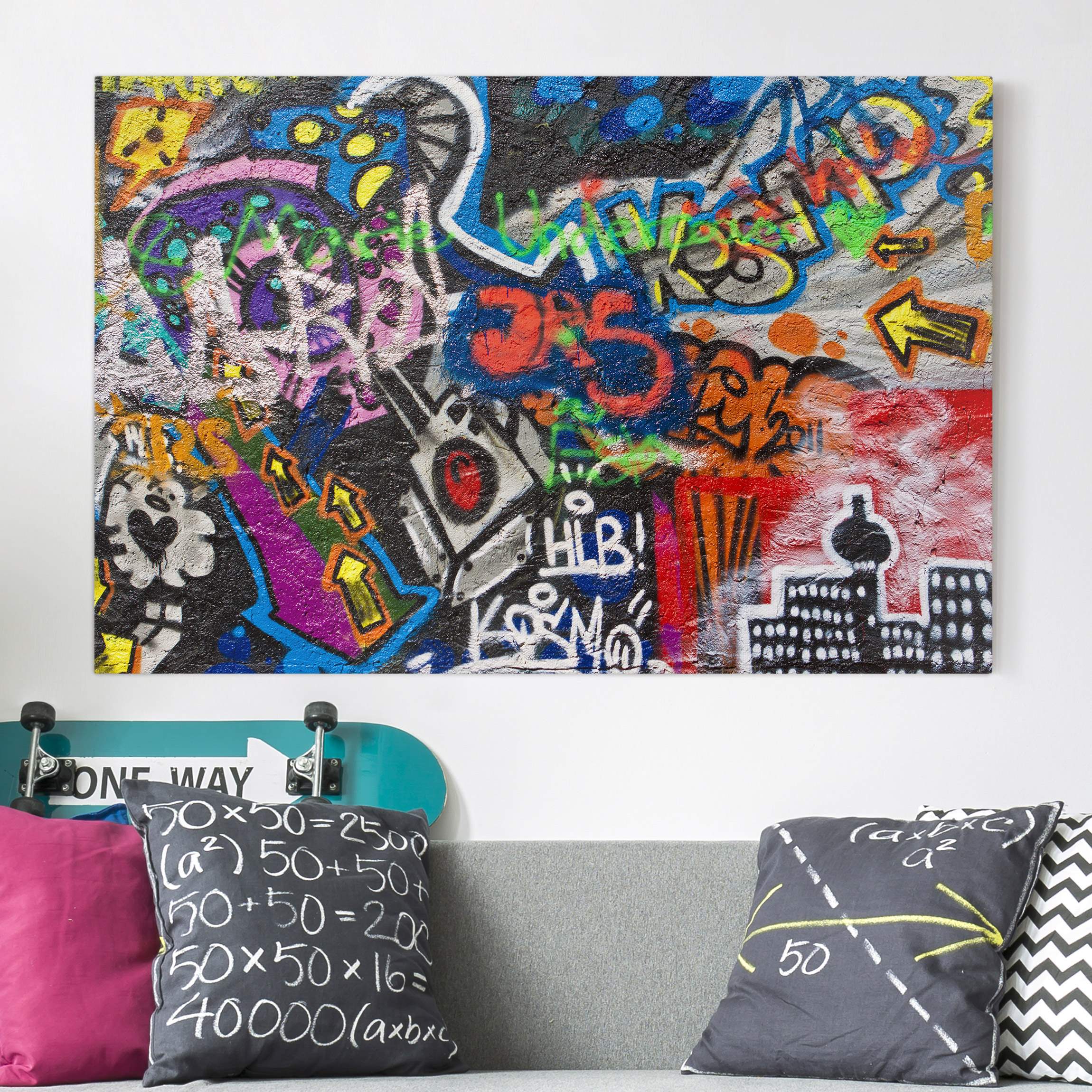 Leinwandbild - Querformat Urban Graffiti