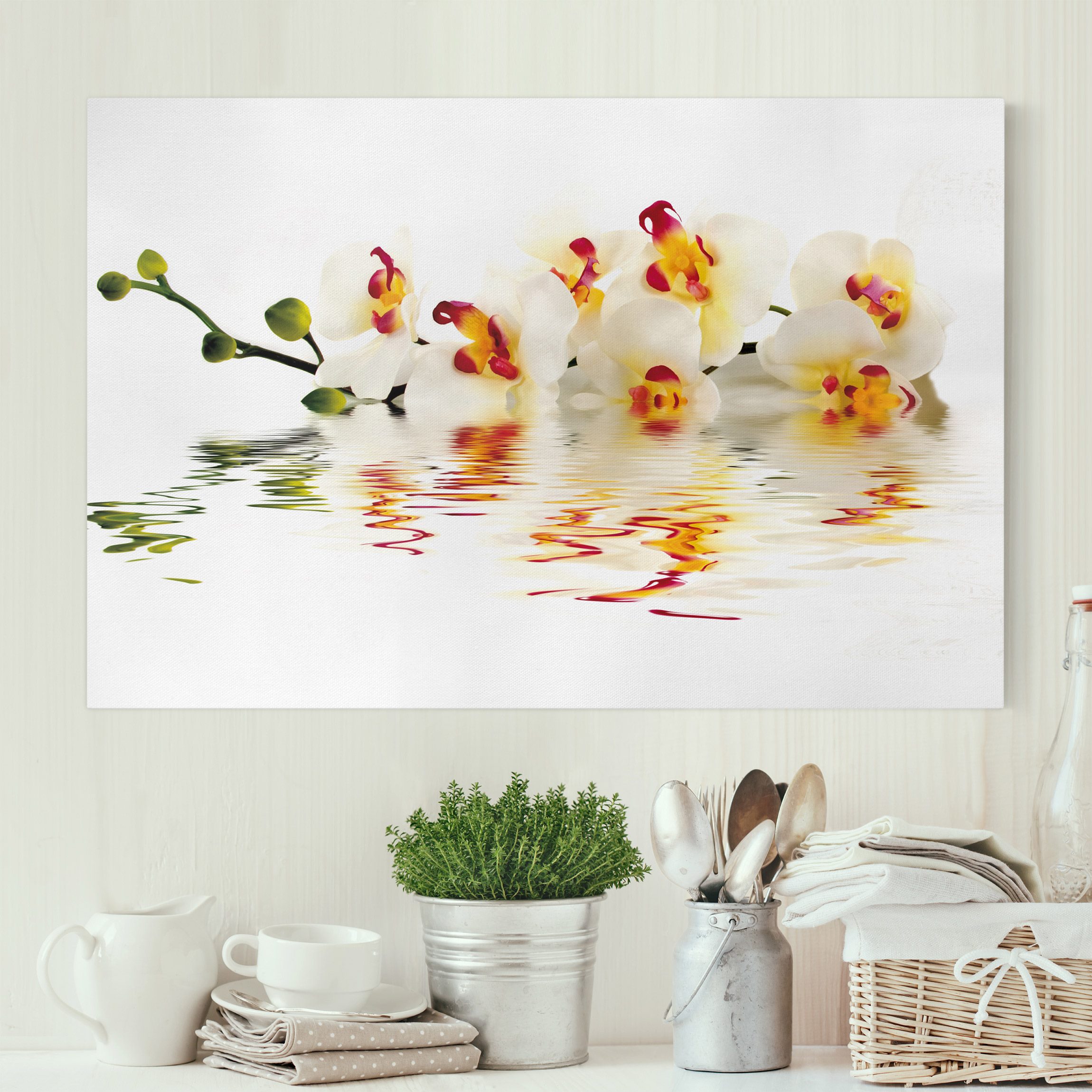 Leinwandbild Blumen Vivid Orchid Waters
