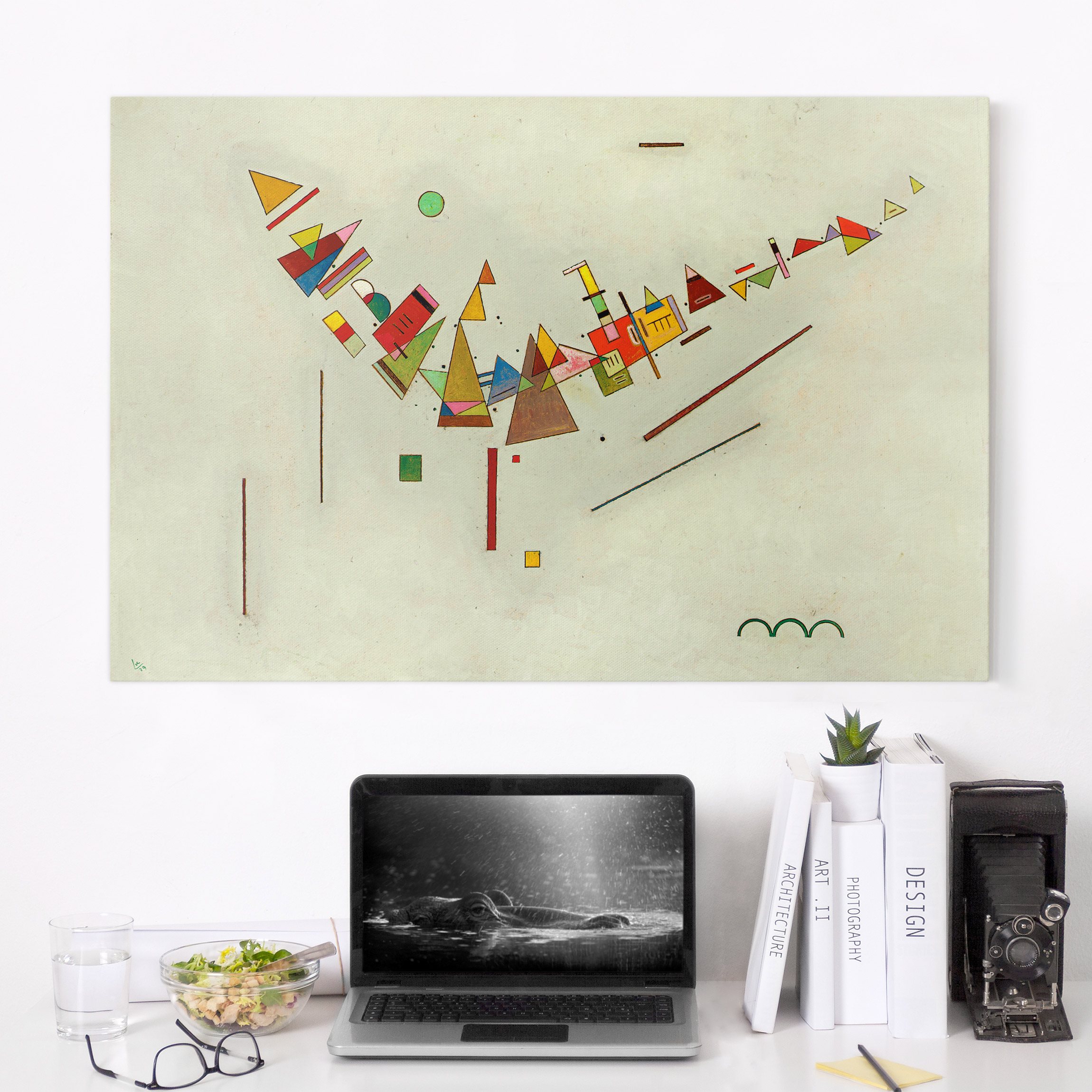 Leinwandbild - Querformat Wassily Kandinsky - Winkelschwung