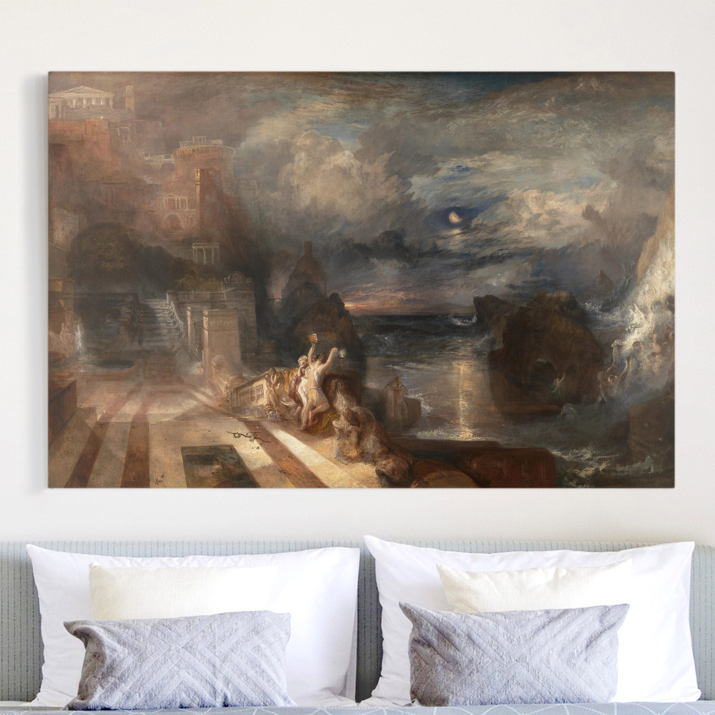 Leinwandbild - Querformat William Turner - Heros und Leanders Abschied