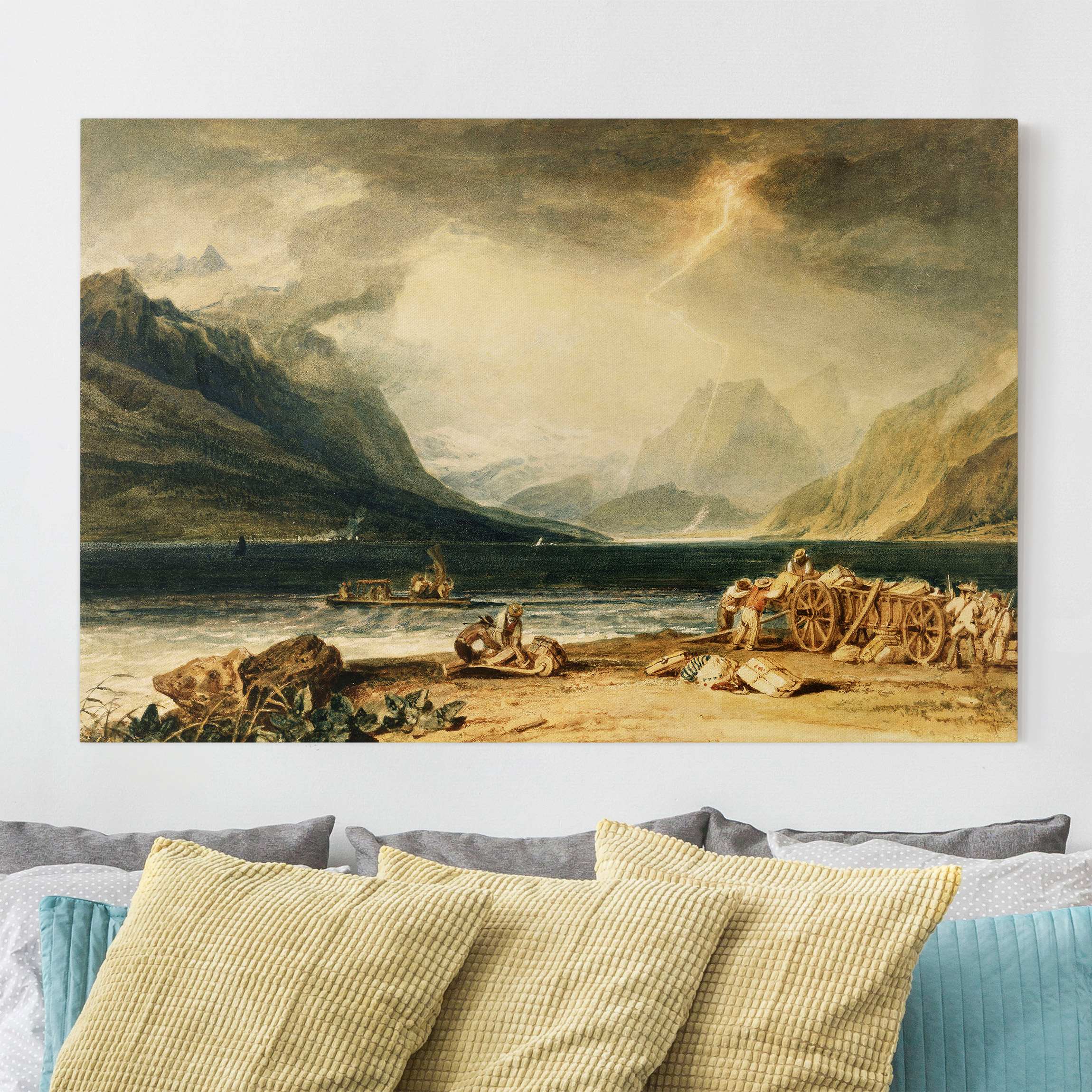 Leinwandbild - Querformat William Turner - Thunersee