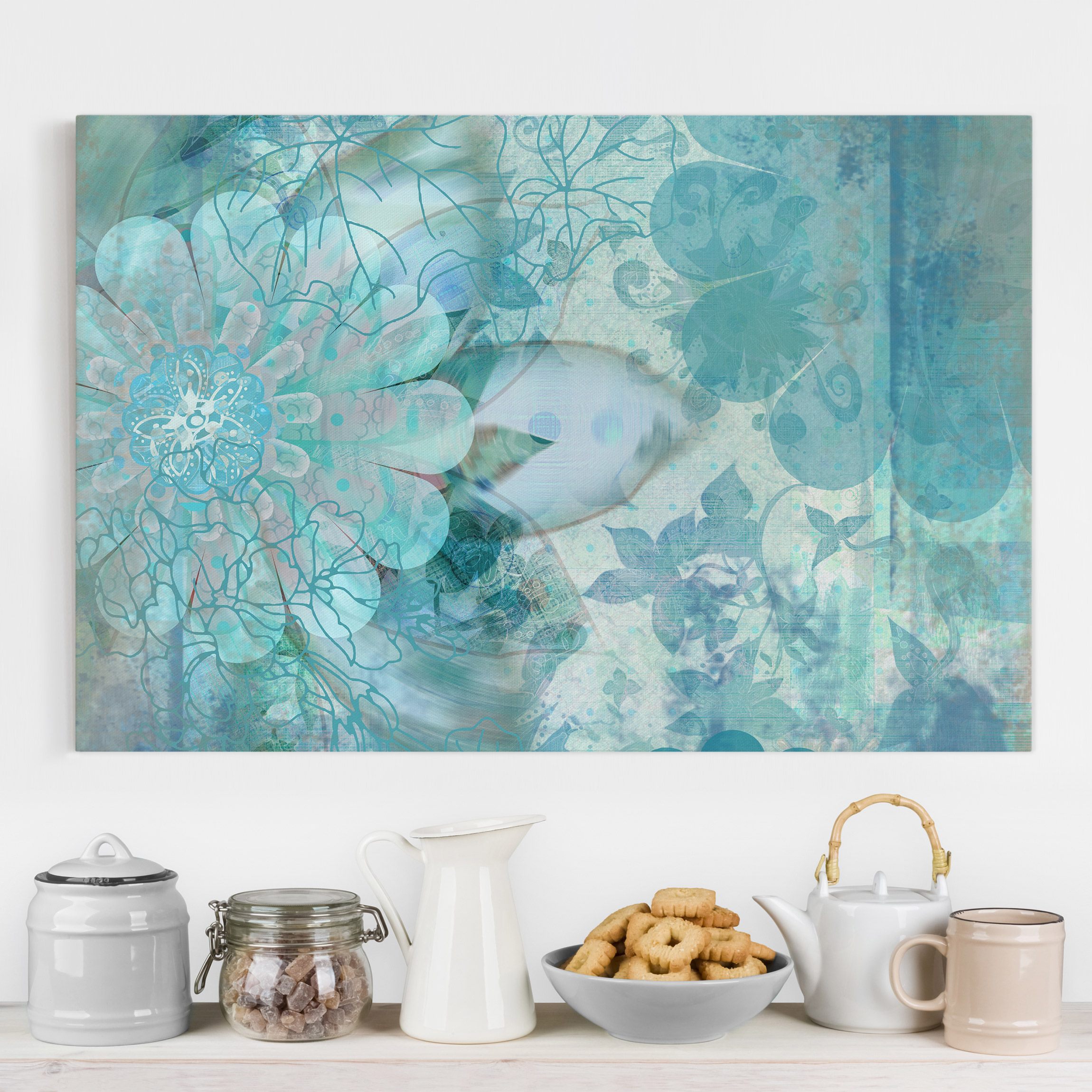 Leinwandbild Blumen Winterblumen