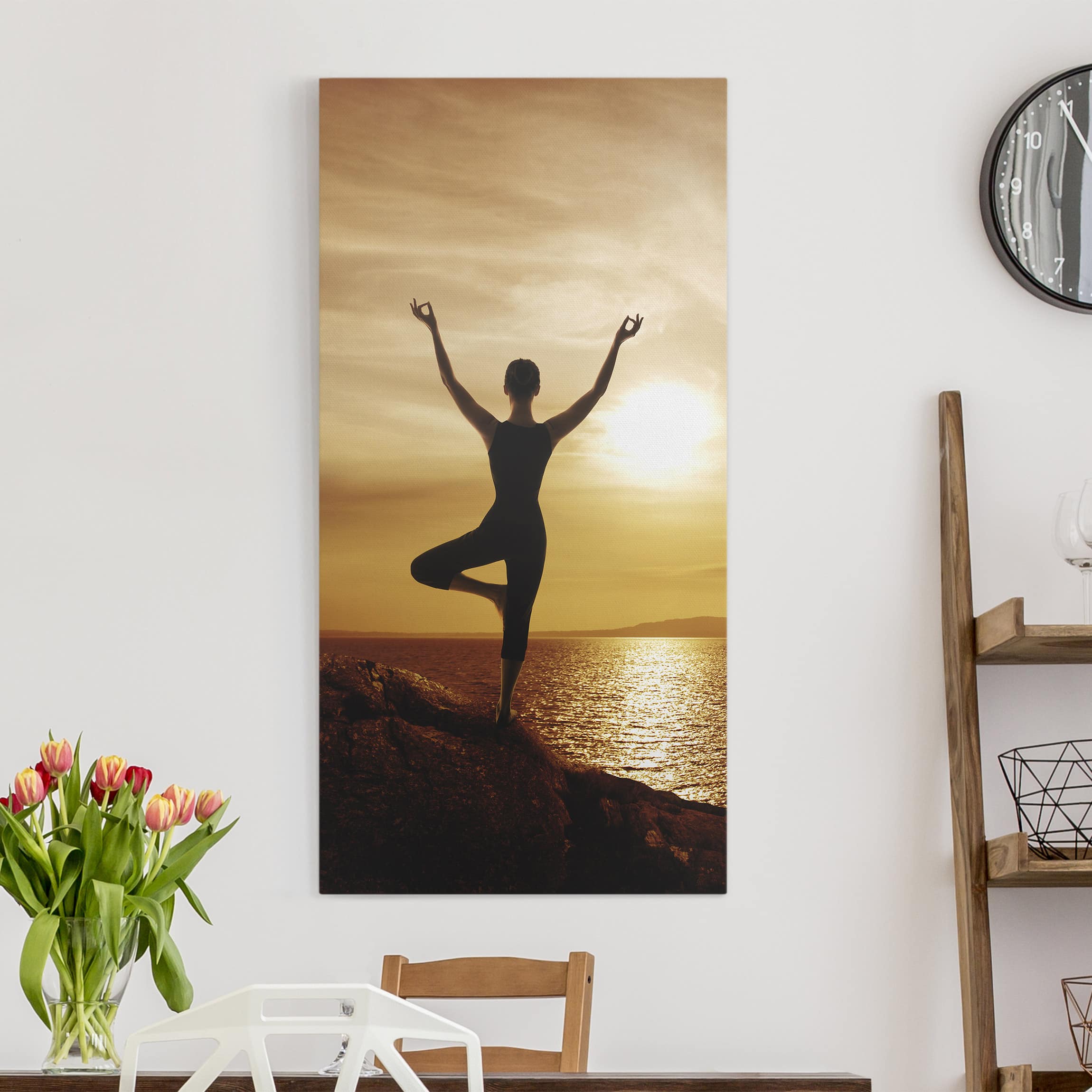 Leinwandbild - Hochformat Yoga