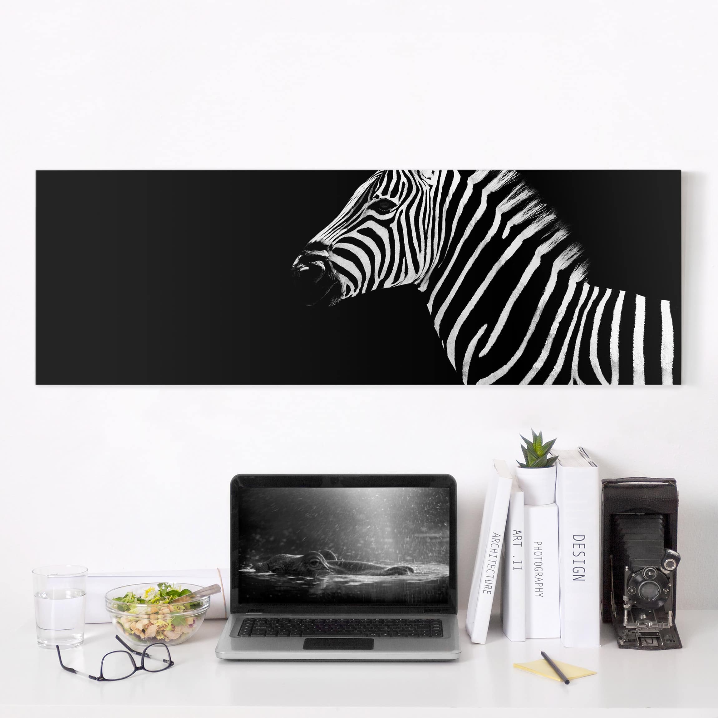 Leinwandbild Tiere Zebra Safari Art