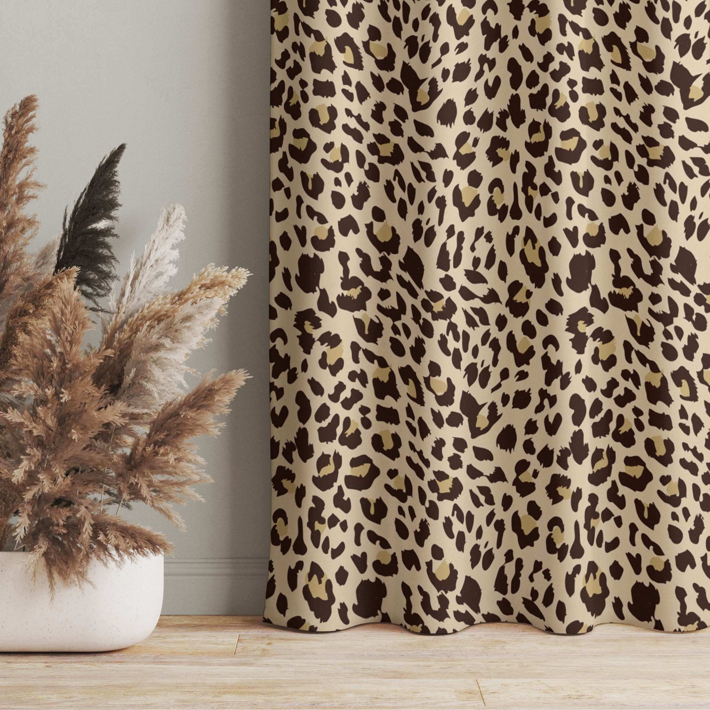 Vorhang Leopard Muster