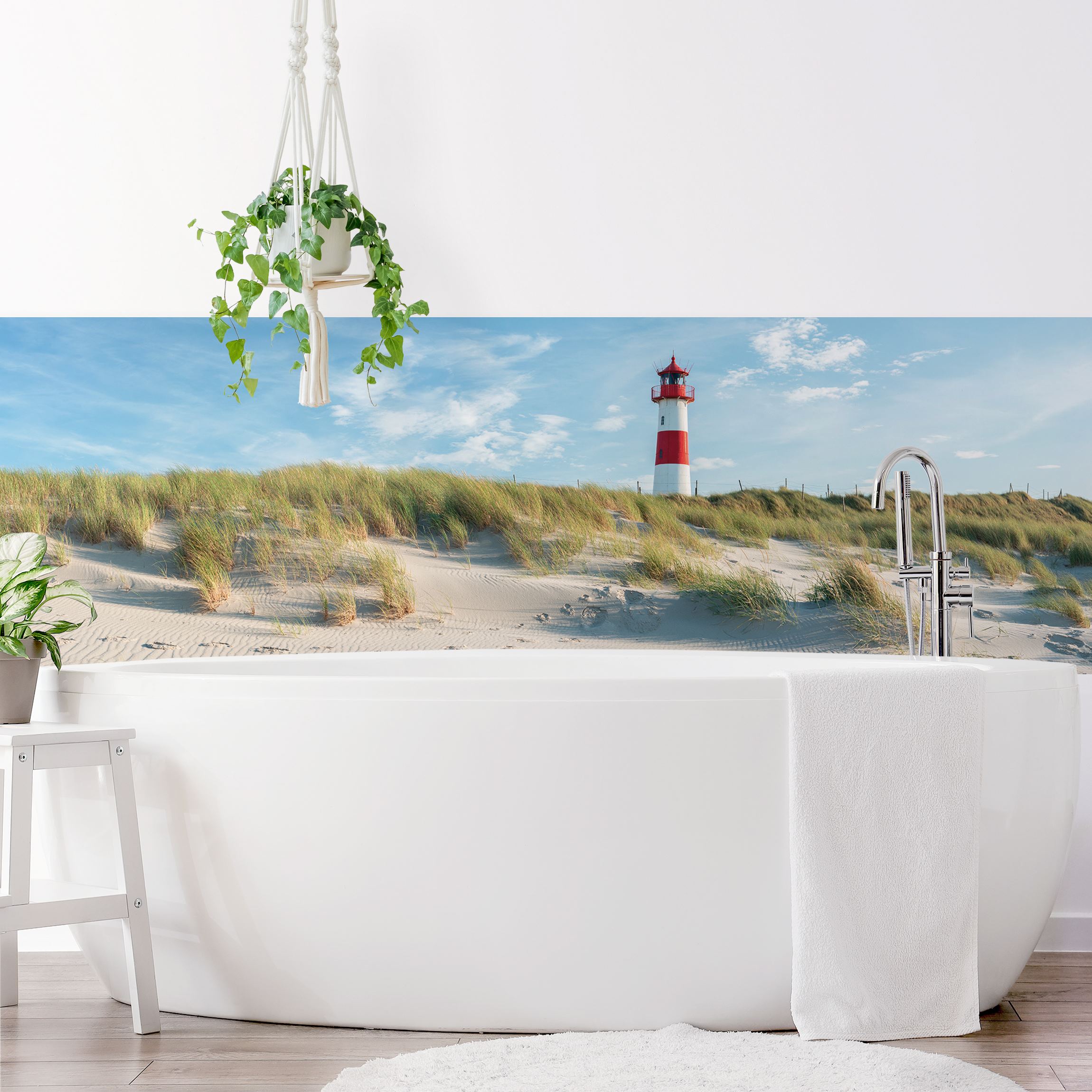 Wandverkleidung Bad Leuchtturm an der Nordsee