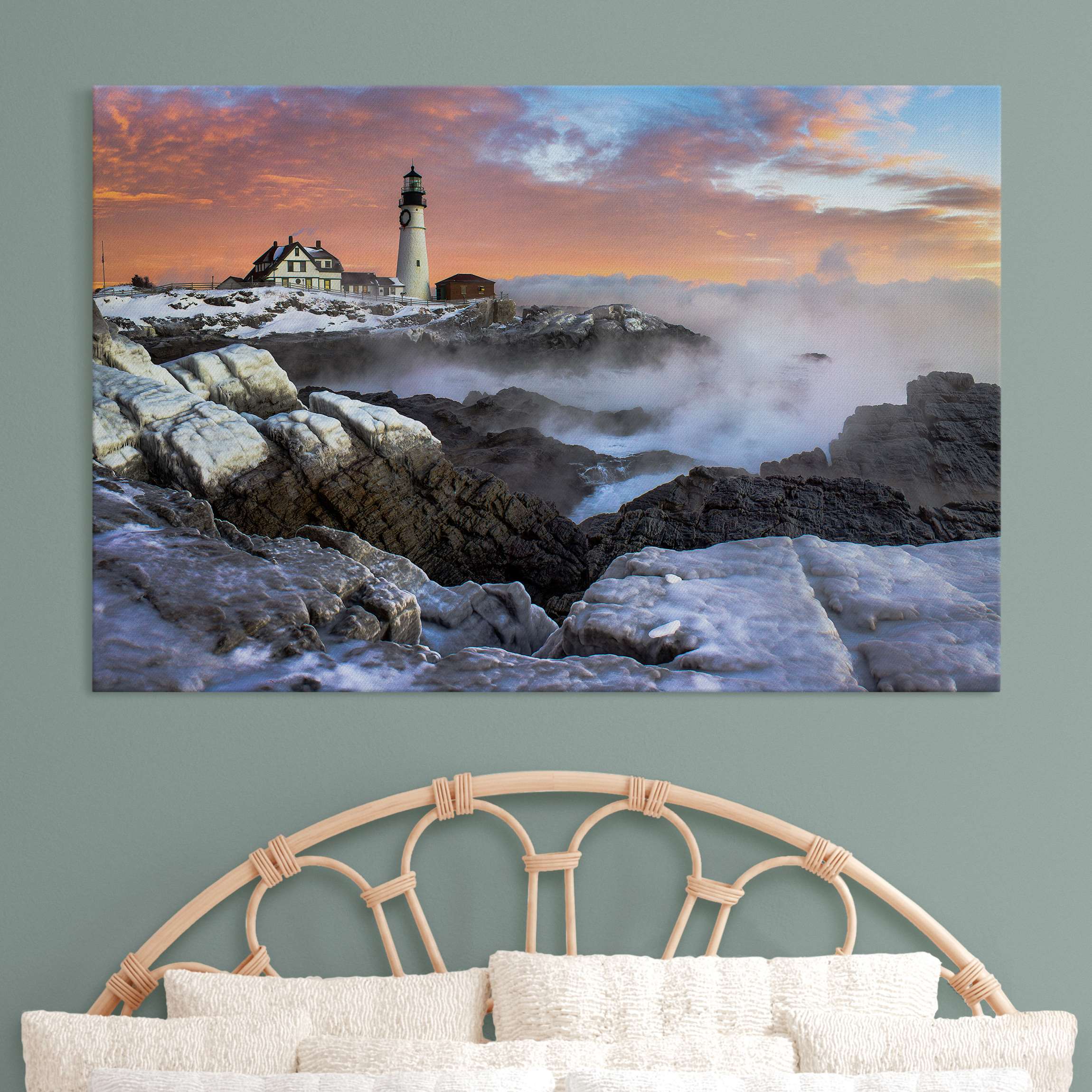 Akustikbild Leuchtturm im Eis