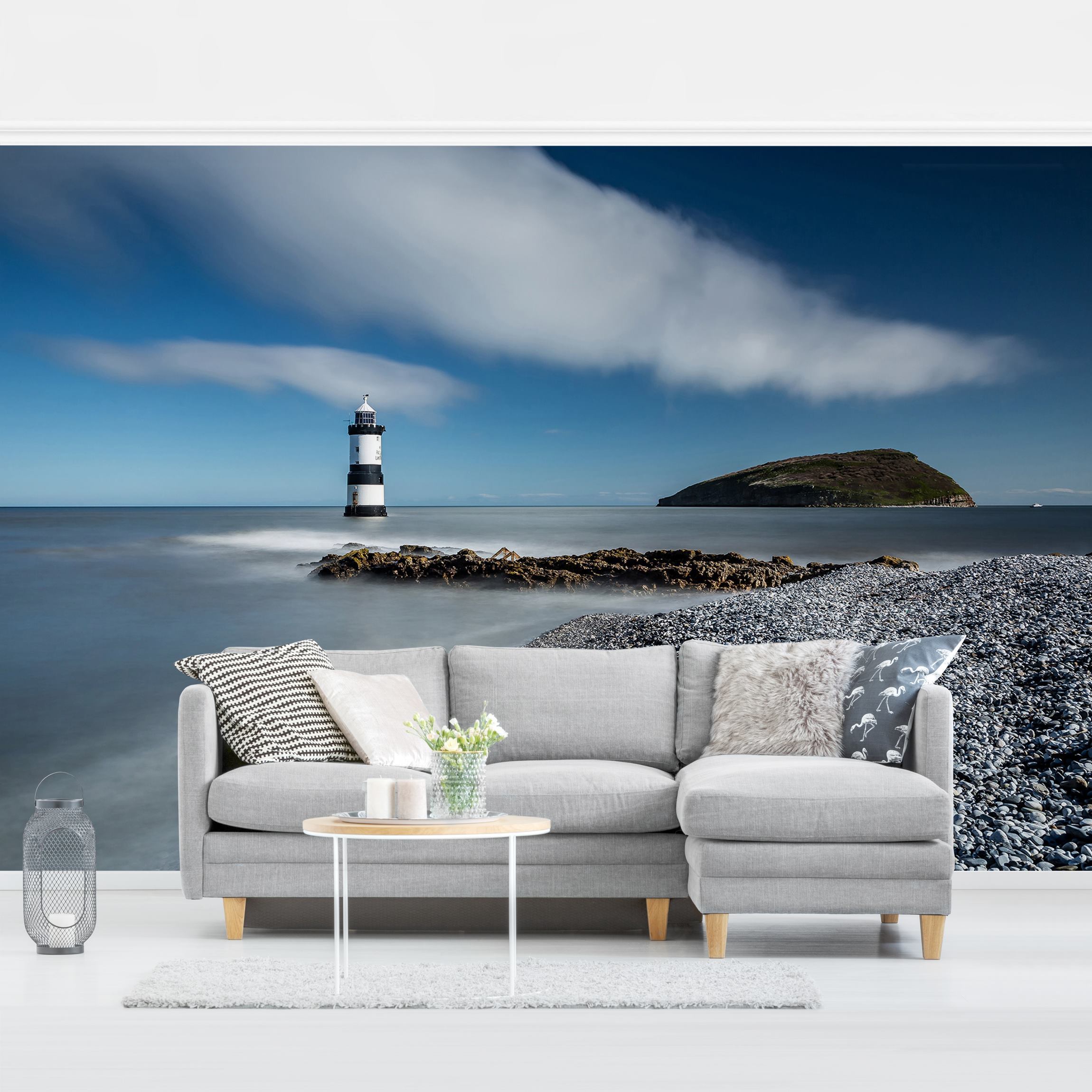 Fototapete Leuchtturm in Wales