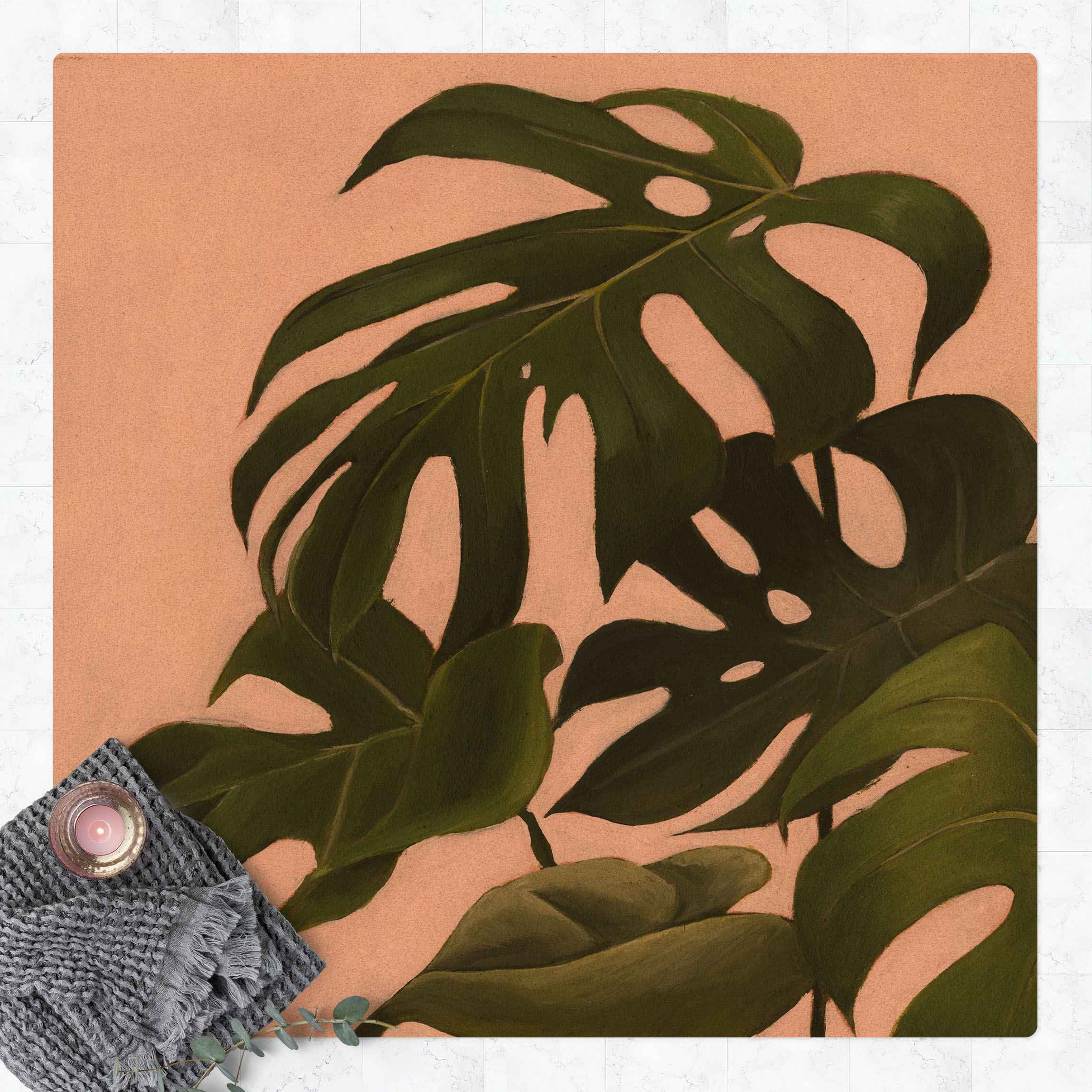 Kork-Teppich Lieblingspflanzen - Monstera