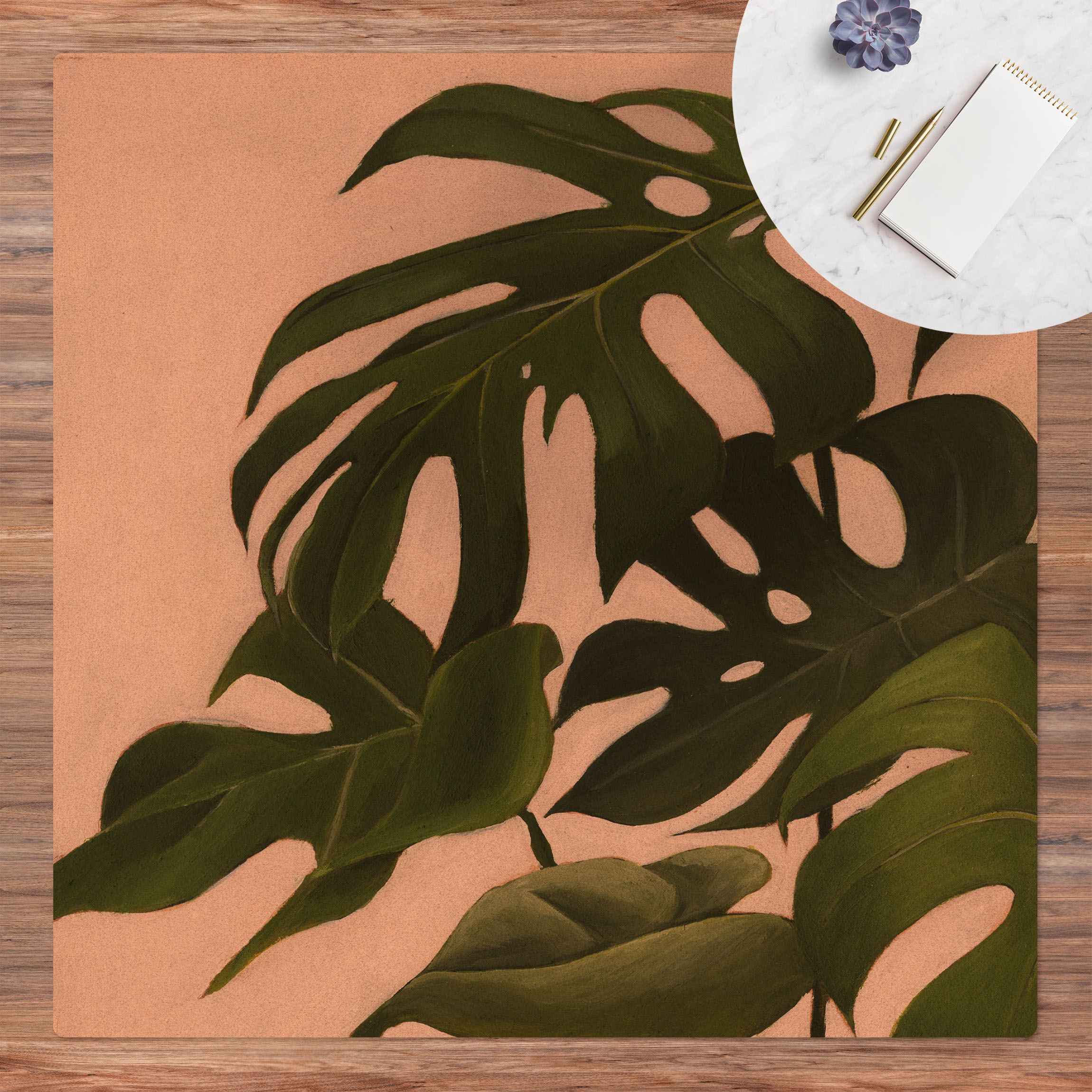 Kork-Teppich Lieblingspflanzen - Monstera