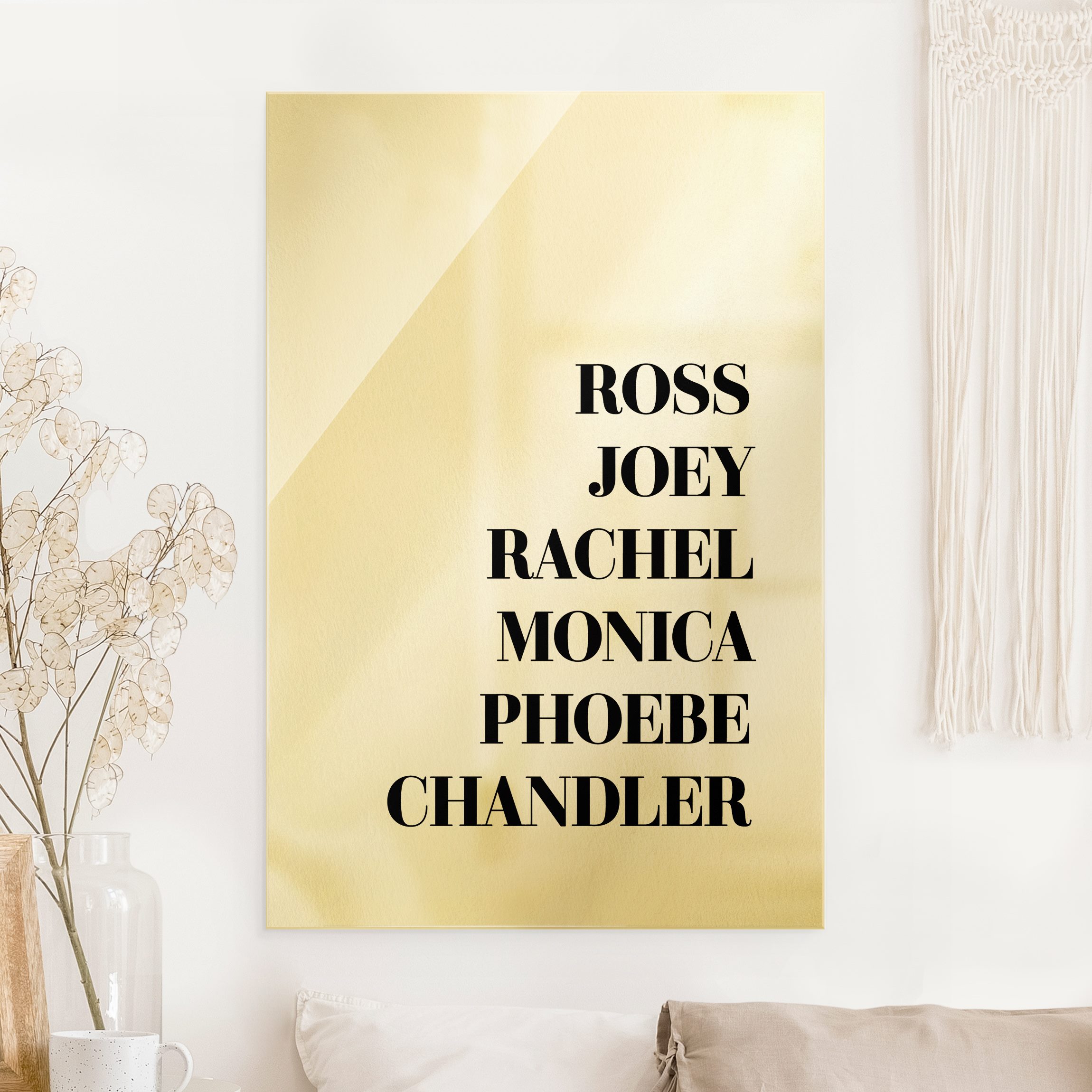 Glasbild Lieblingsserien - Friends