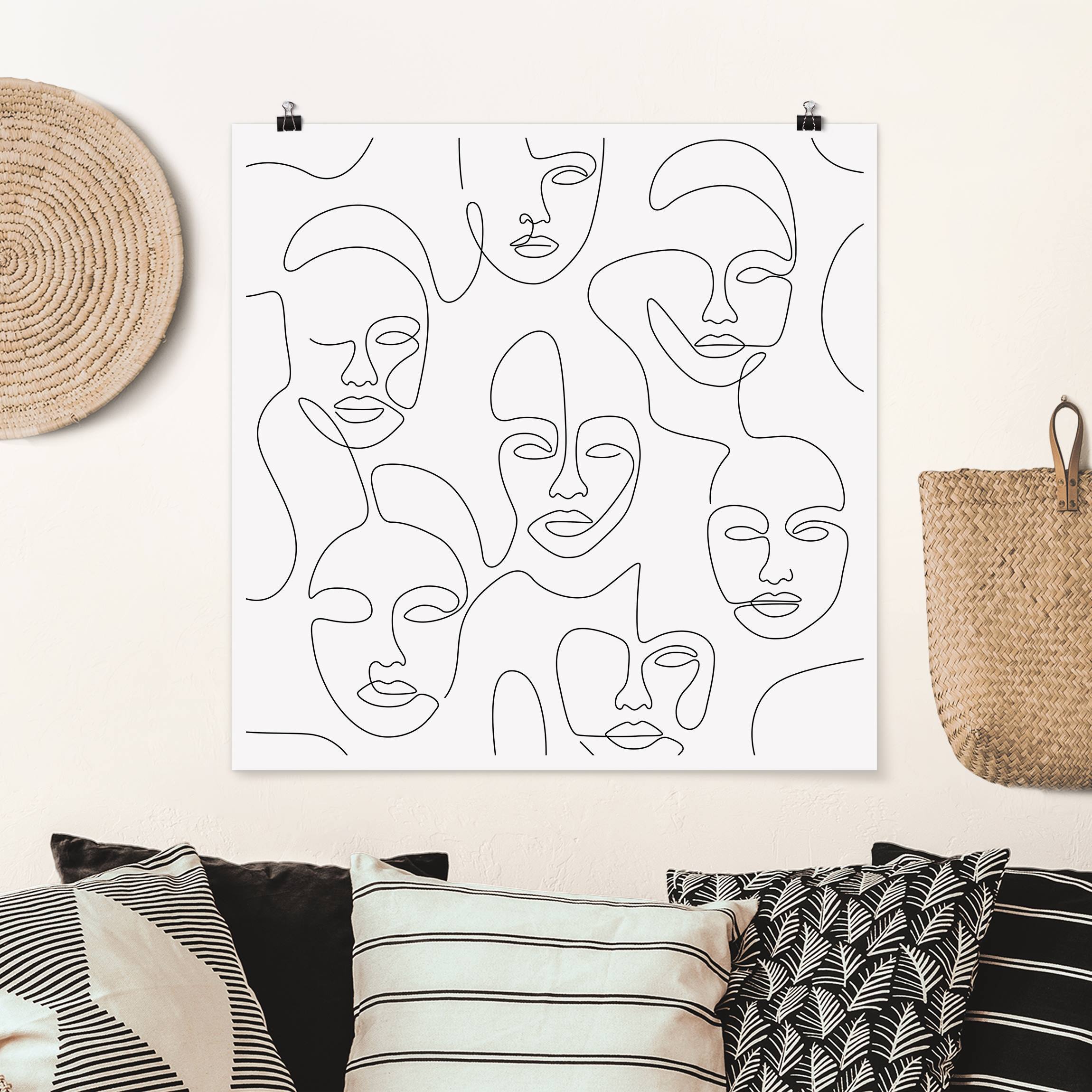 Poster Line Art - Beauty Portraits