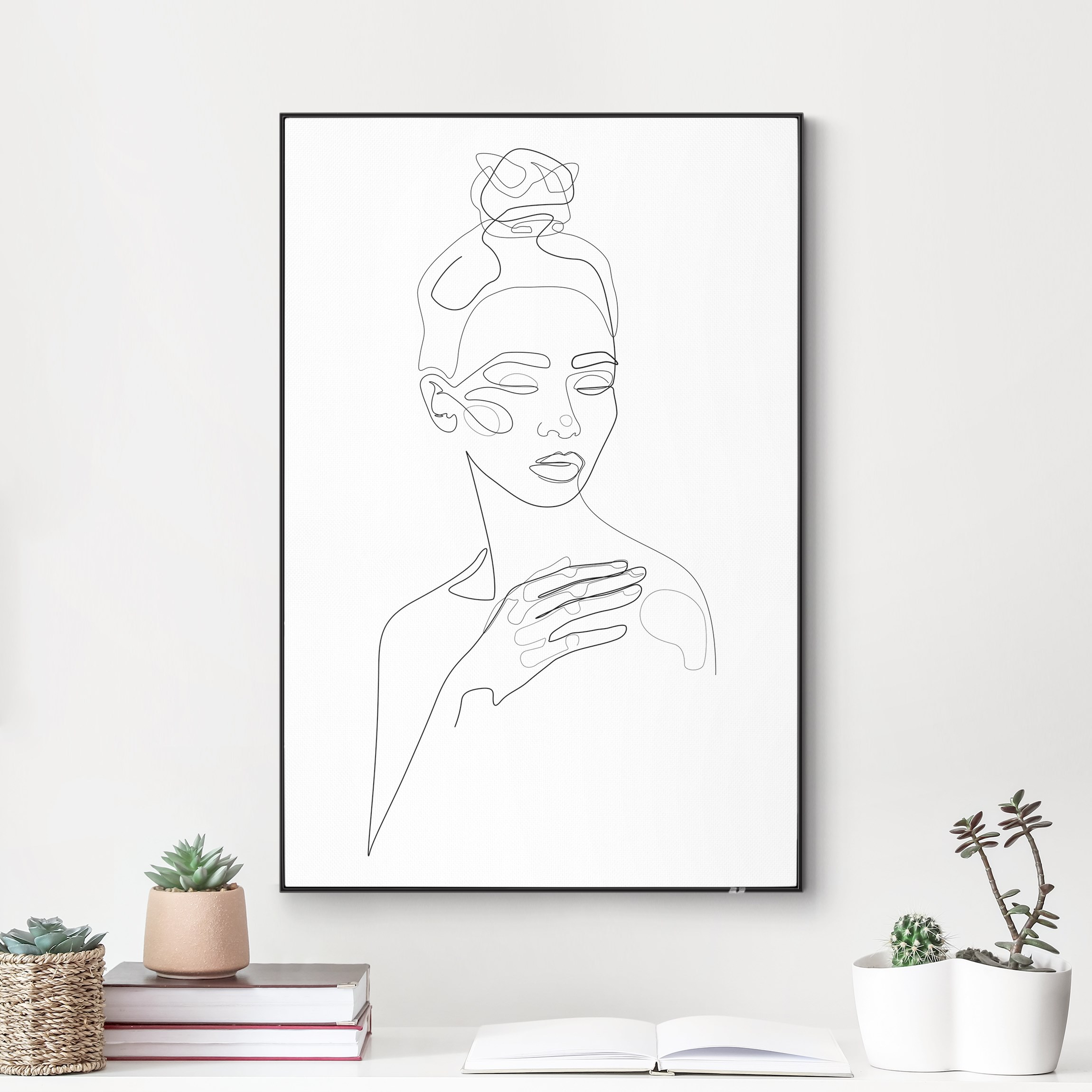 Wechselbild Line Art Portraits - Messy Beauty