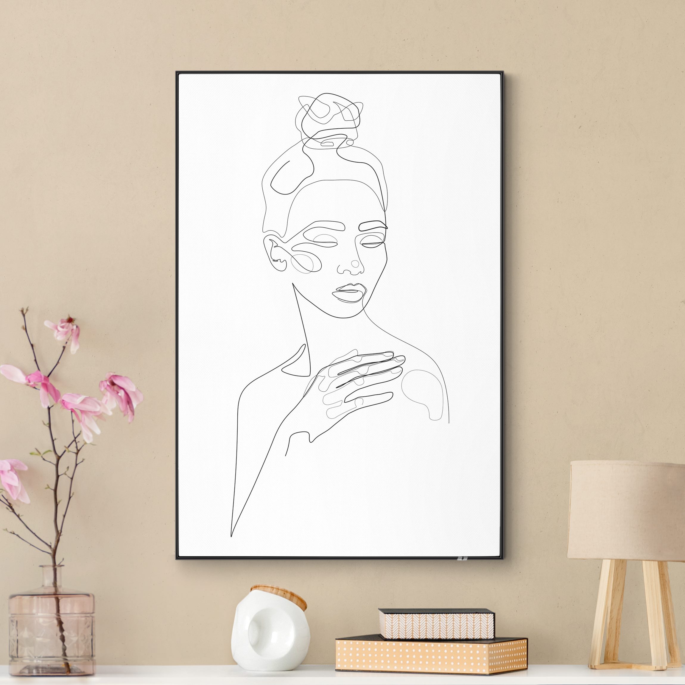 Wechselbild Line Art Portraits - Messy Beauty