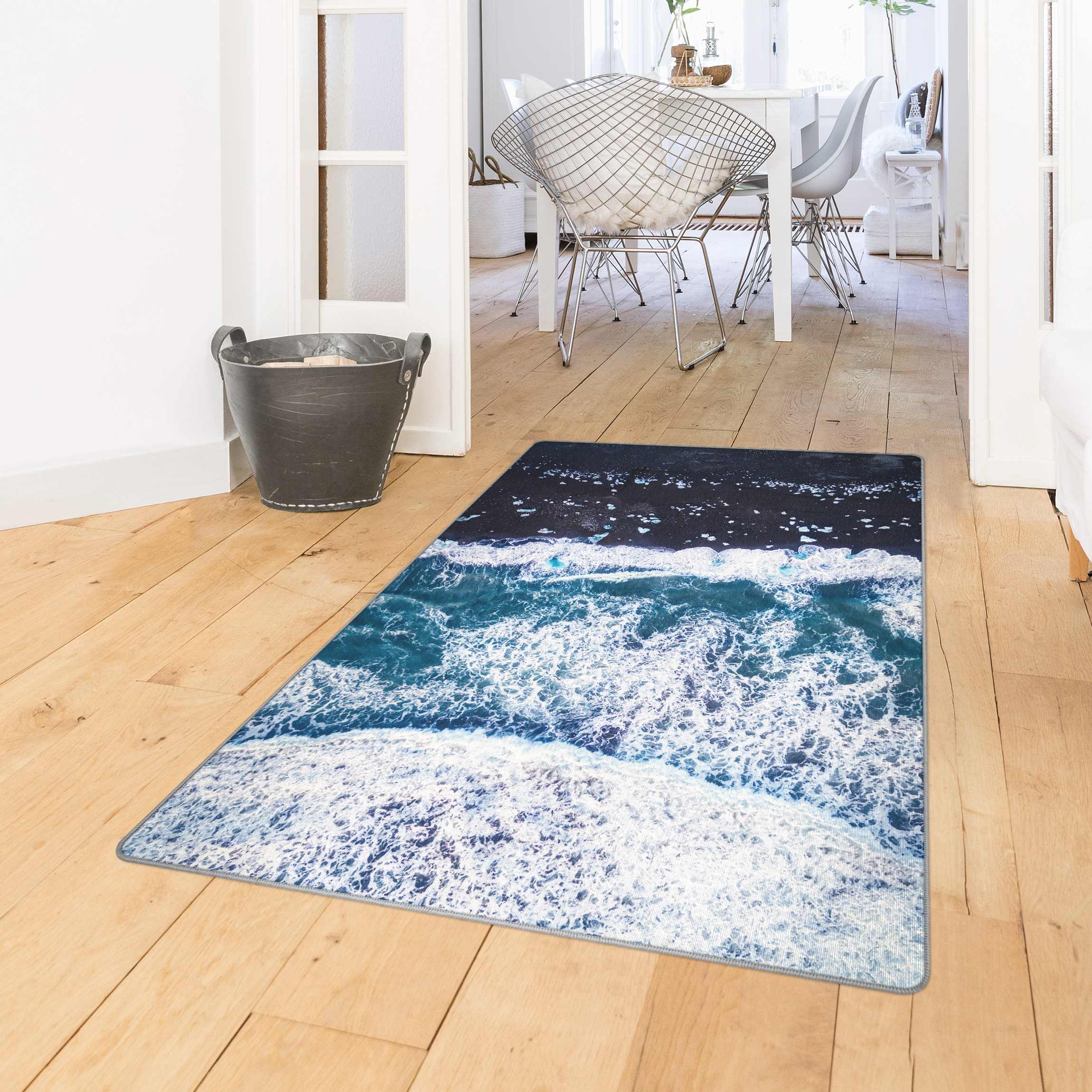 Teppich Luftbild - Jökulsárlón in Island vertikal