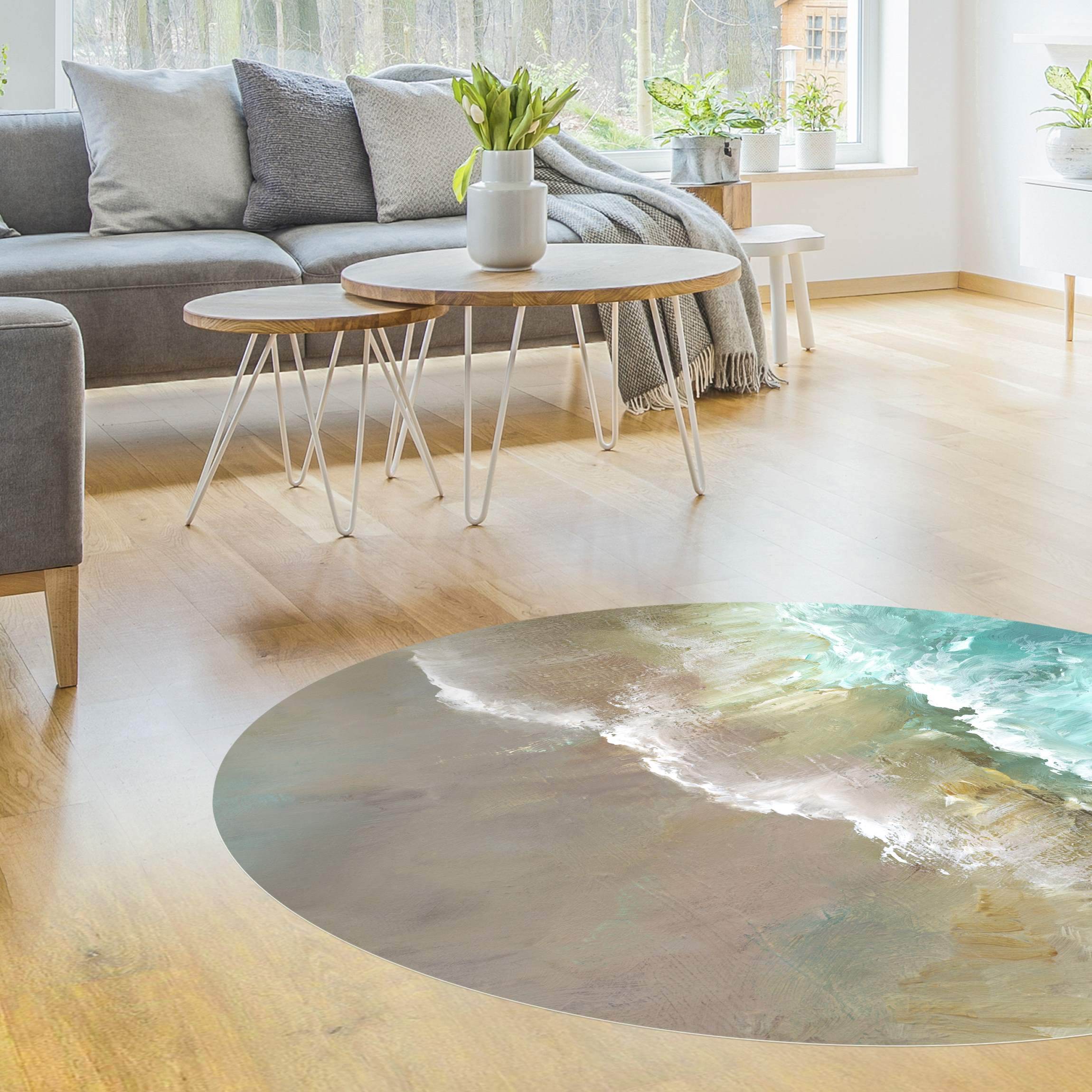 Runder Vinyl-Teppich Luftküste