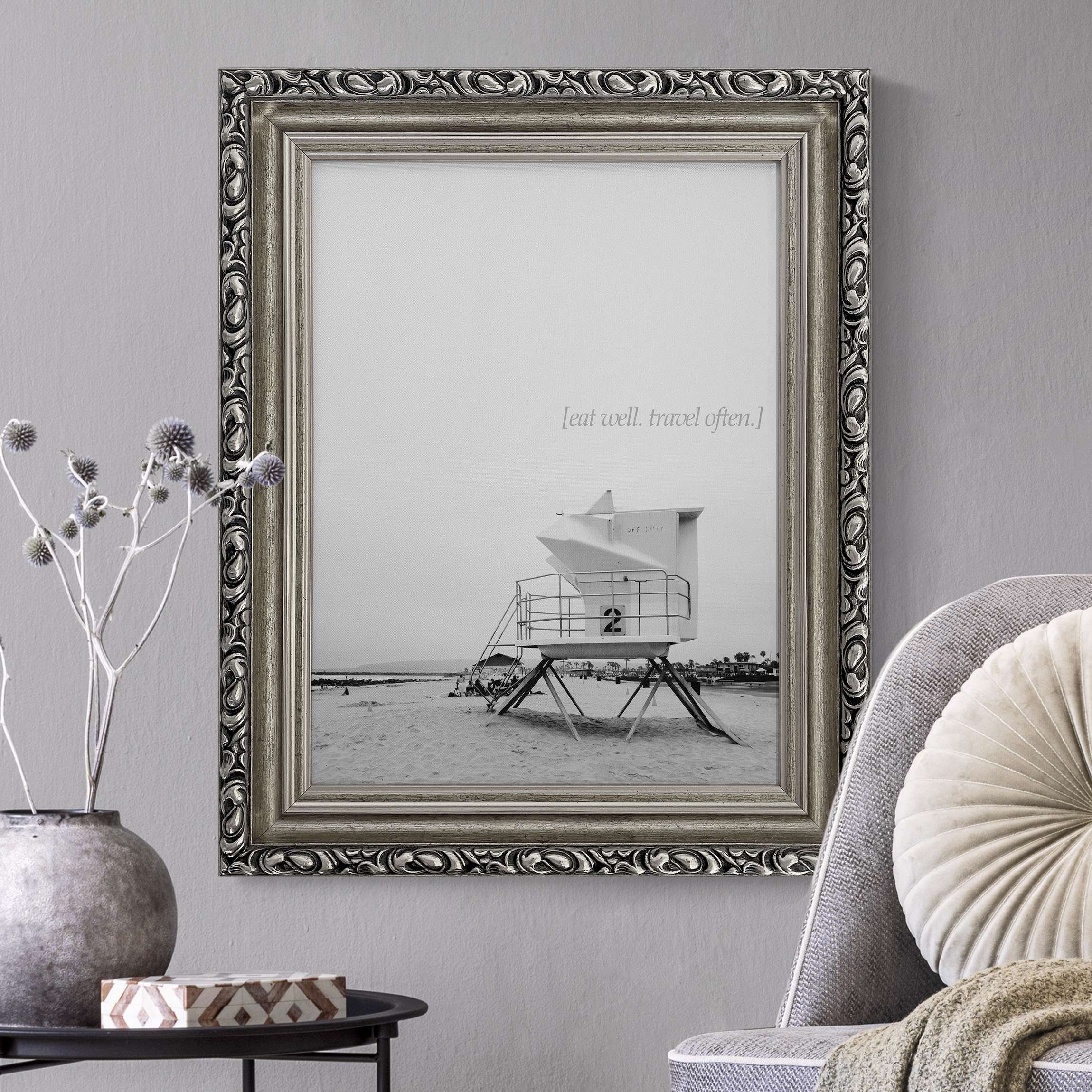 Leinwandbild in Barockrahmen Lyrische Landschaften - Reise