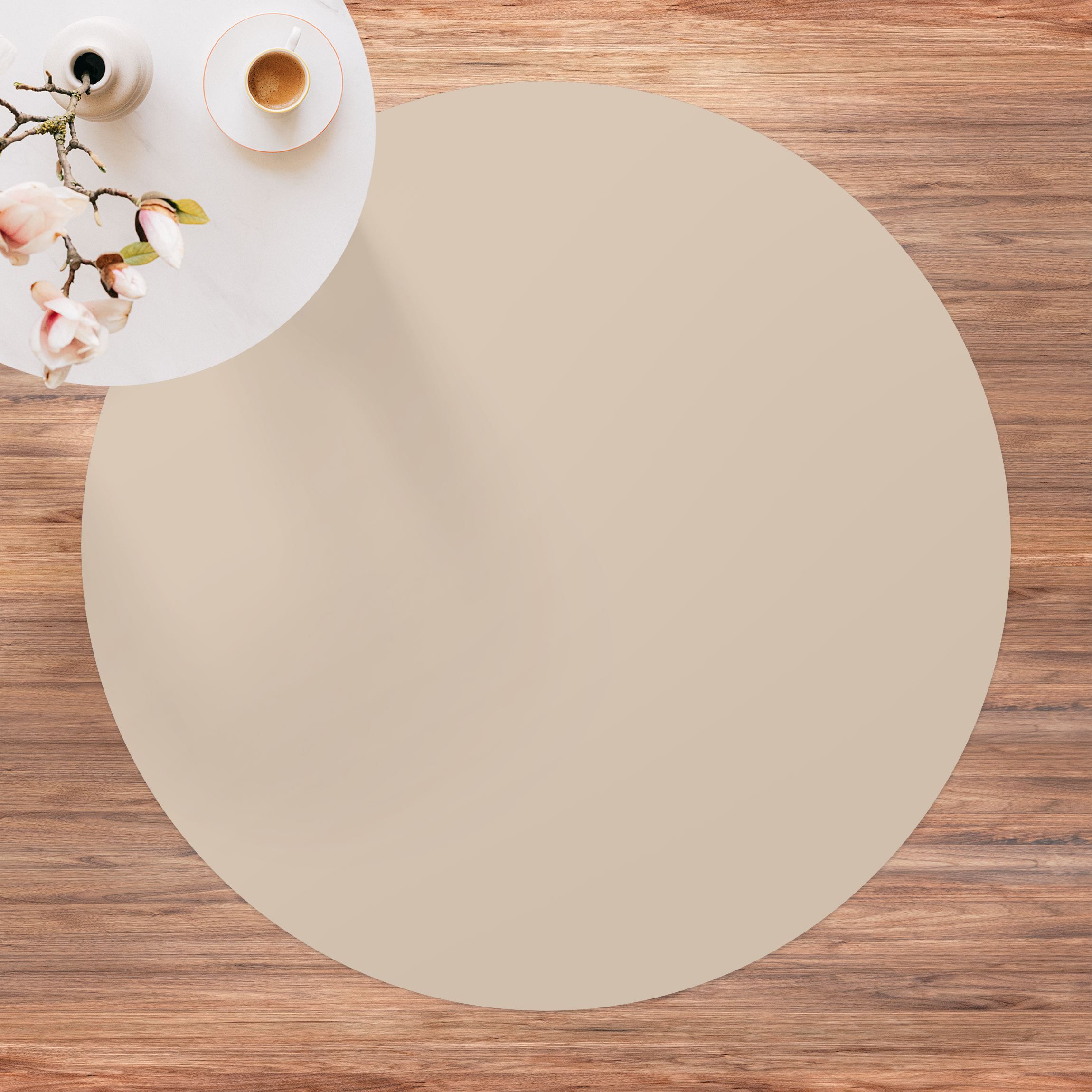 Runder Vinyl-Teppich Macchiato