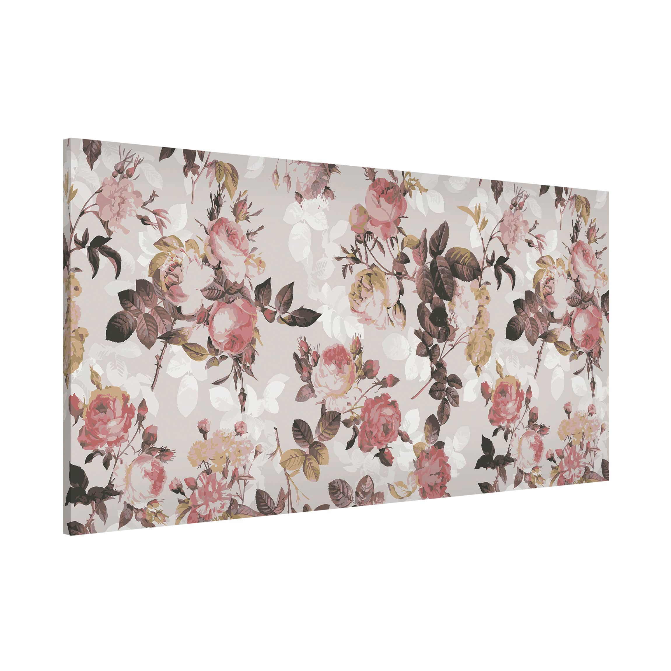 Magnettafel - Querformat 2:1 Englische Rosen