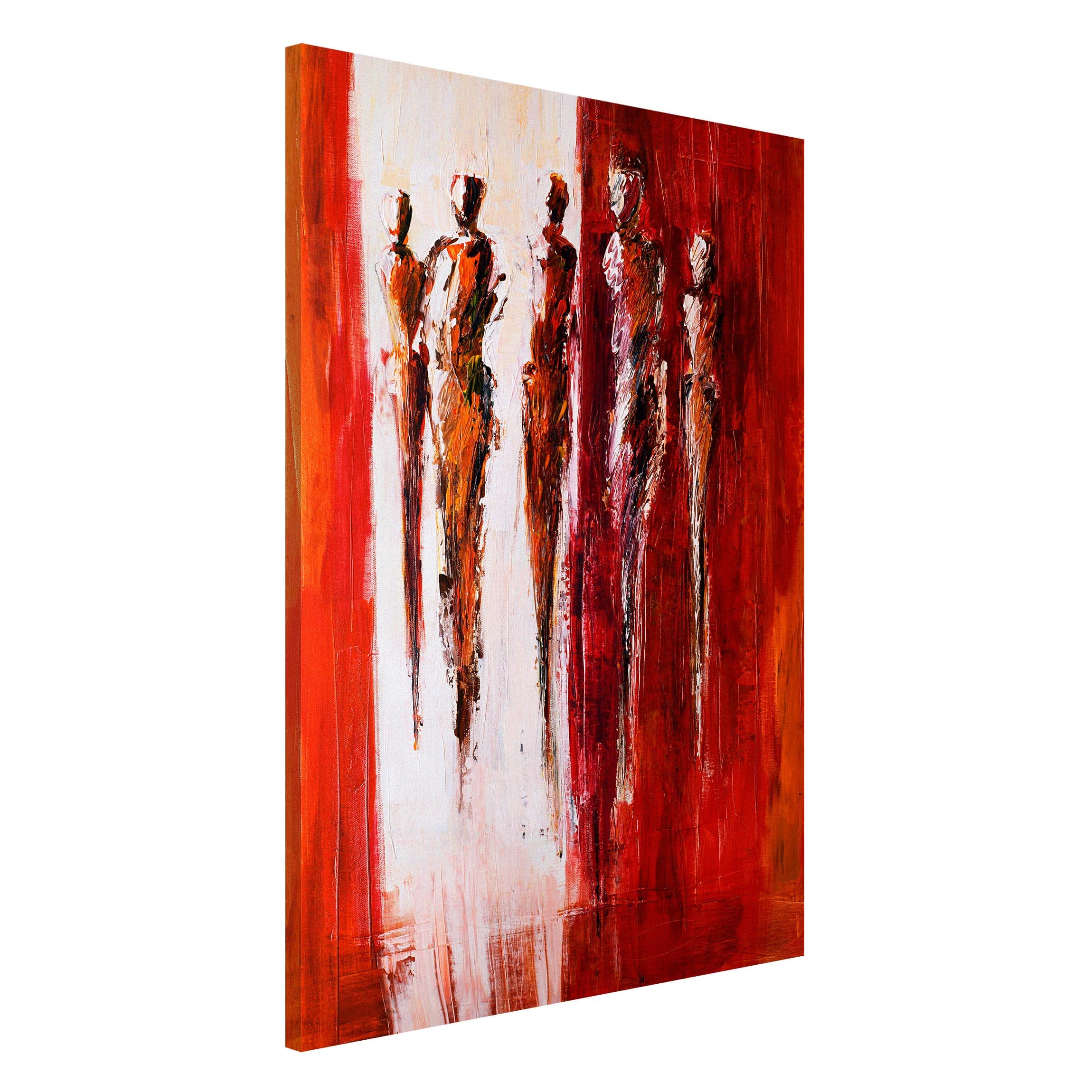 Magnettafel Petra Schüßler - Fünf Figuren in Rot 01