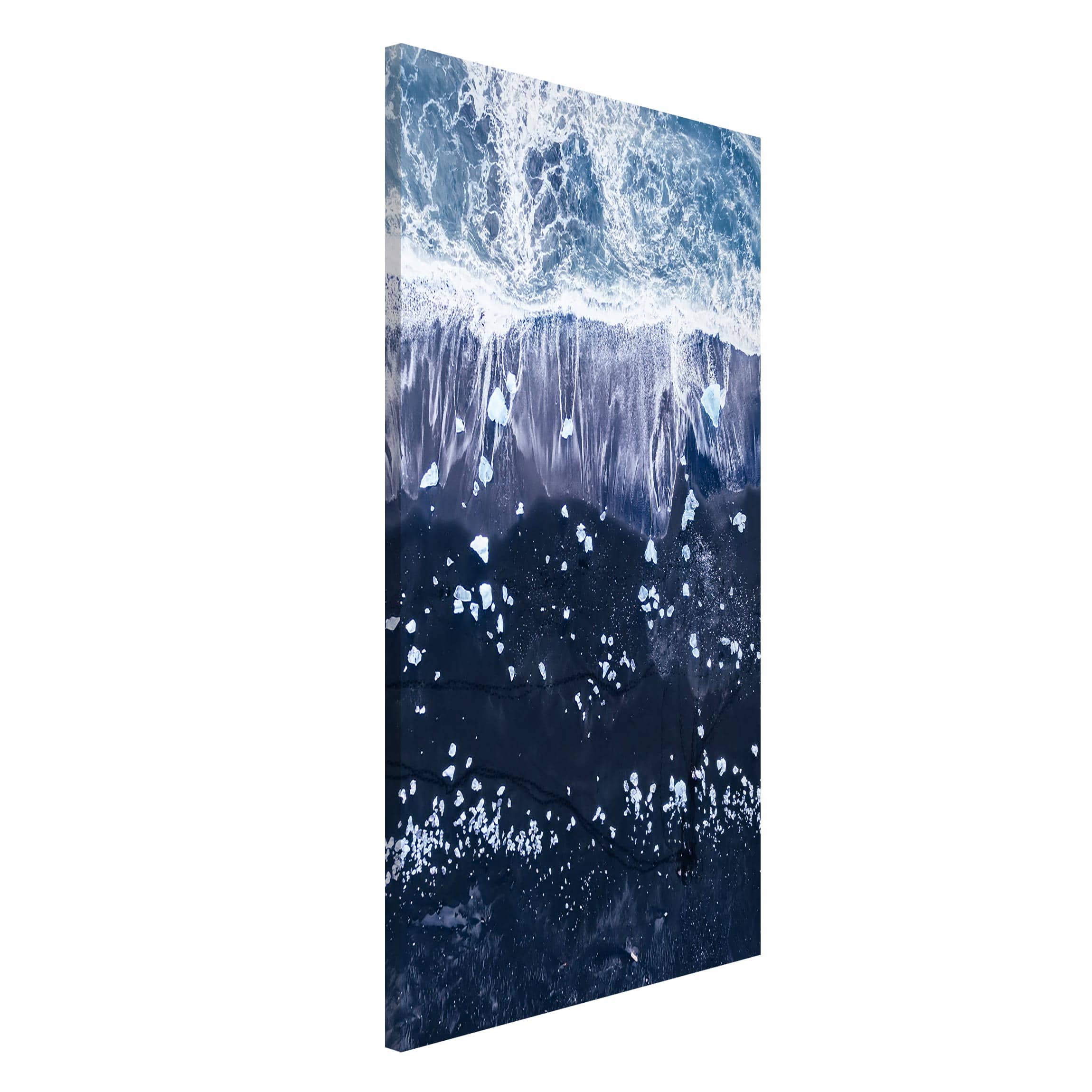 Magnettafel - Hochformat 3:4 Luftbild - Jökulsárlón in Island