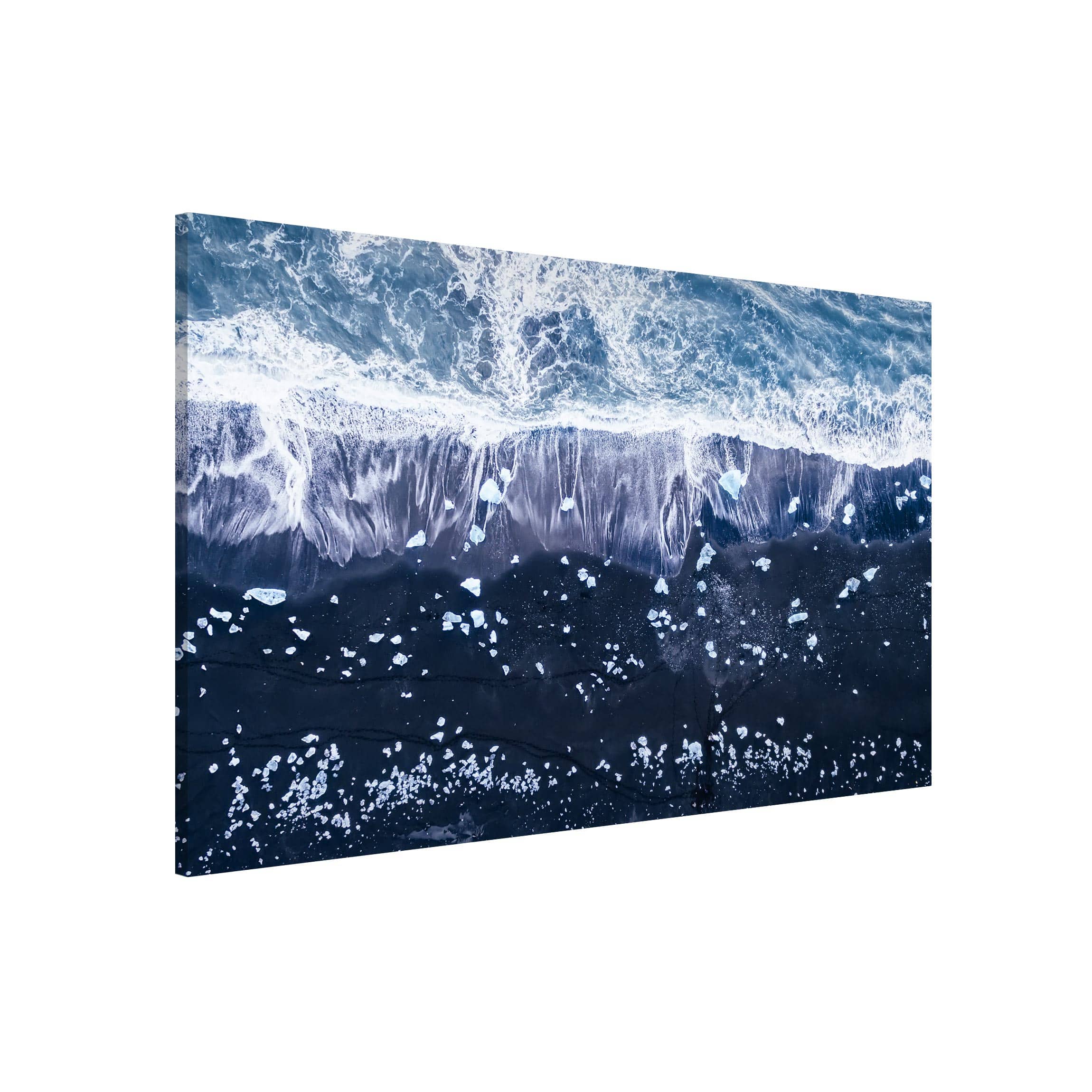 Magnettafel - Querformat 3:2 Luftbild - Jökulsárlón in Island