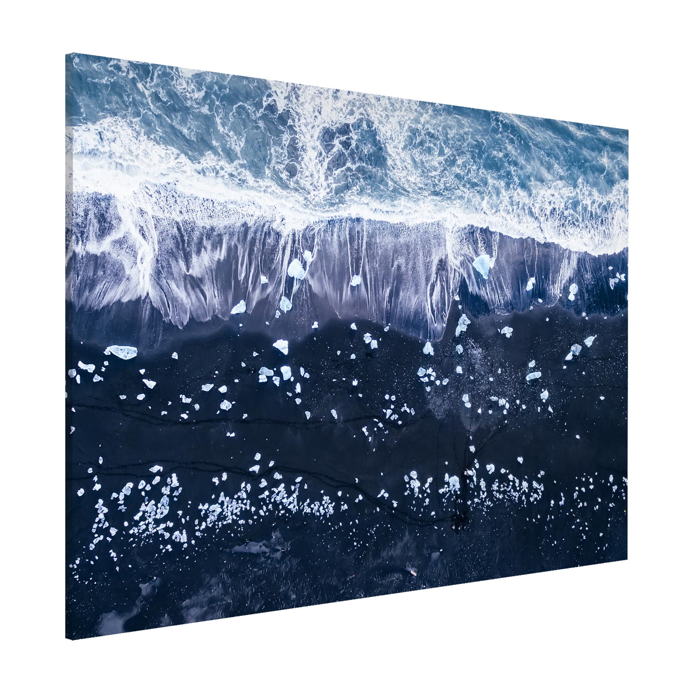 Magnettafel - Querformat 4:3 Luftbild - Jökulsárlón in Island