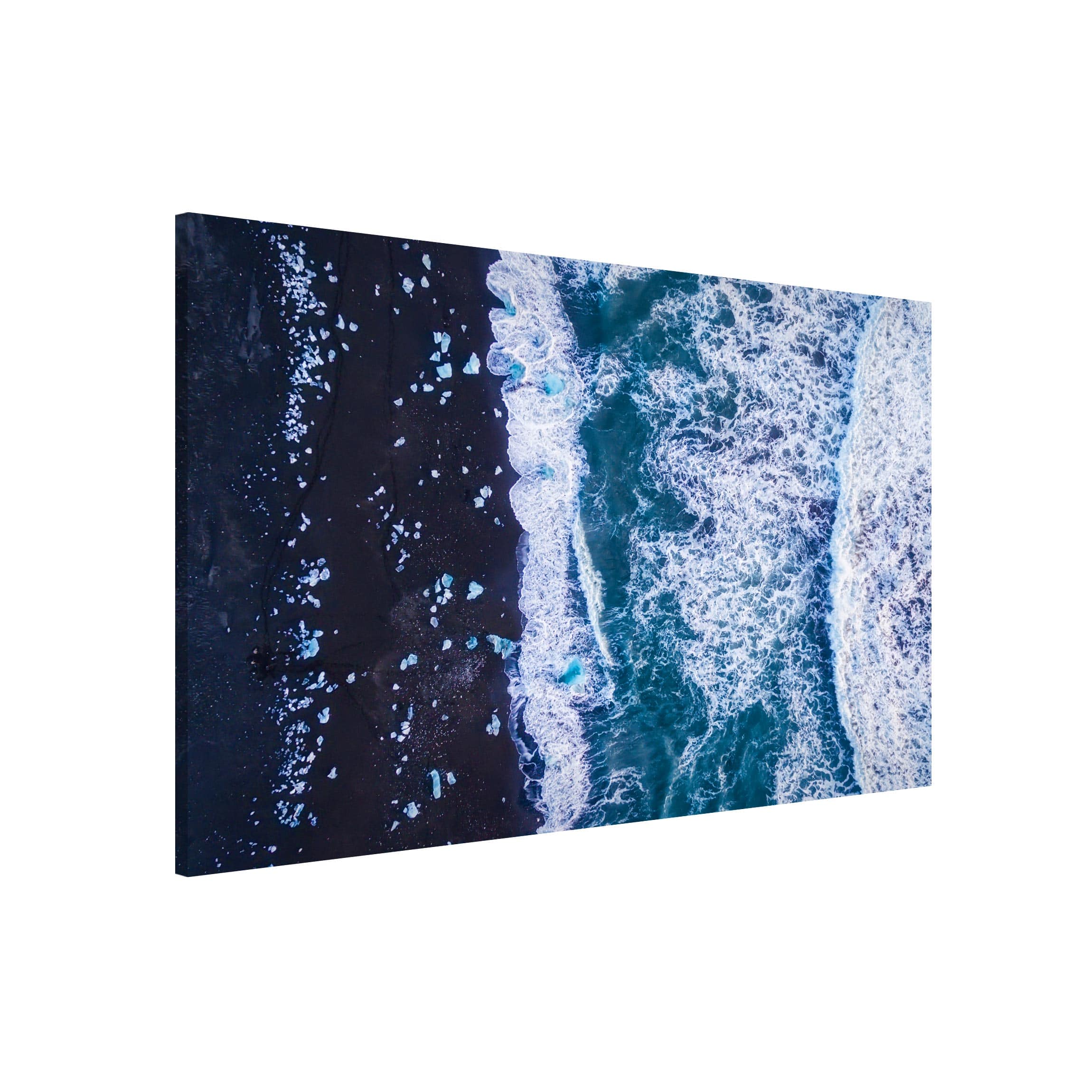 Magnettafel - Querformat 3:2 Luftbild - Jökulsárlón in Island vertikal