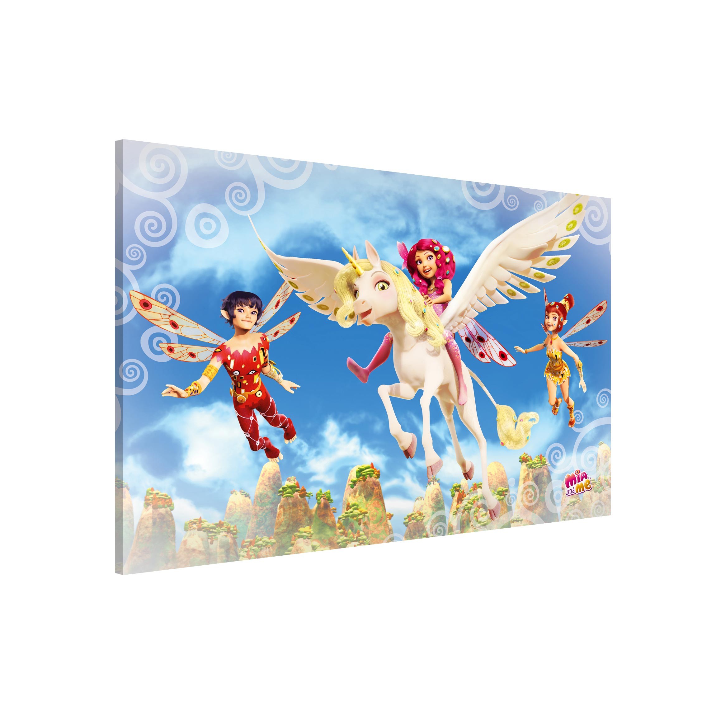 Magnettafel - Querformat 3:2 Mia and me - Über den Wolken