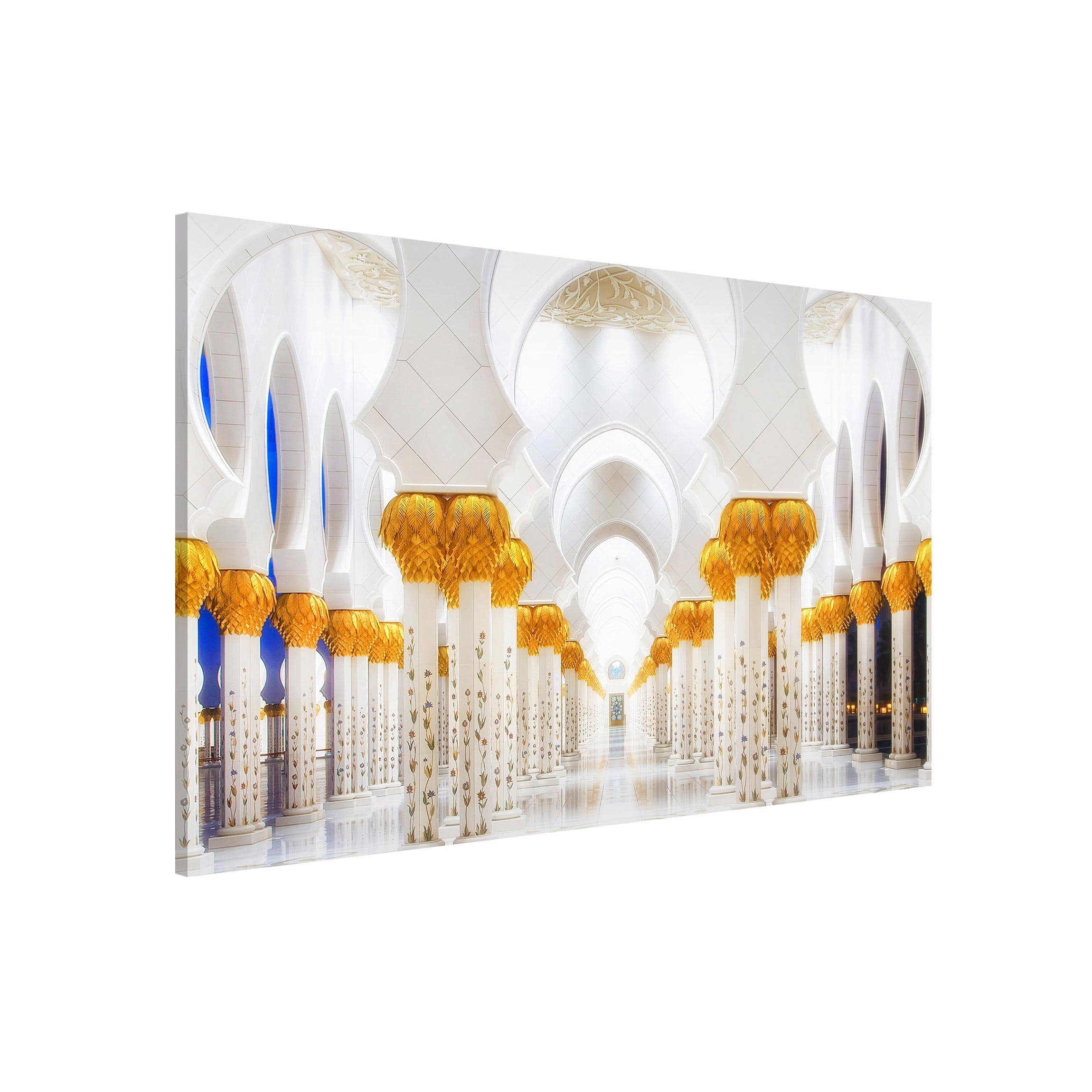 Magnettafel - Querformat 3:2 Moschee in Gold