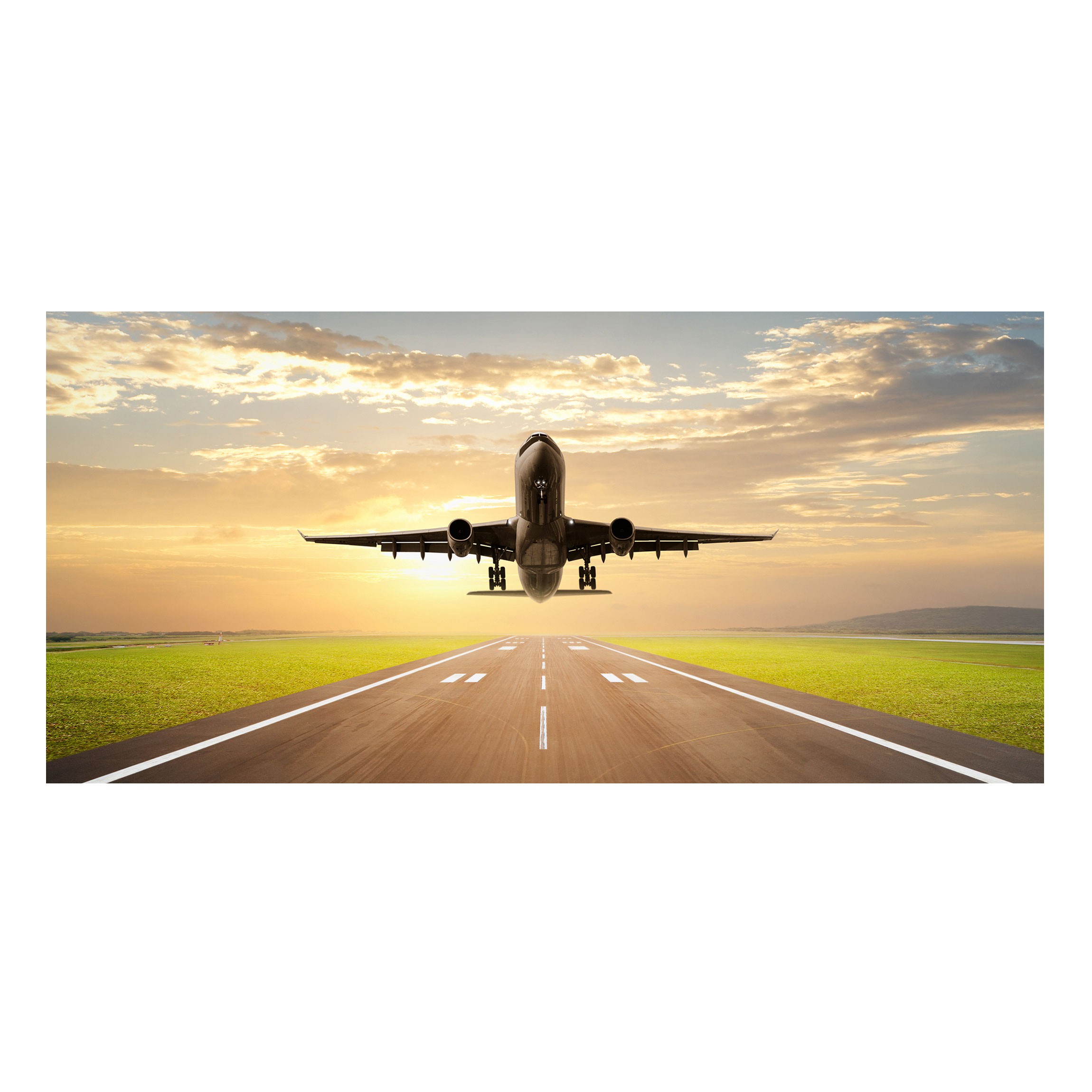 Magnettafel - Querformat 2:1 Startendes Flugzeug