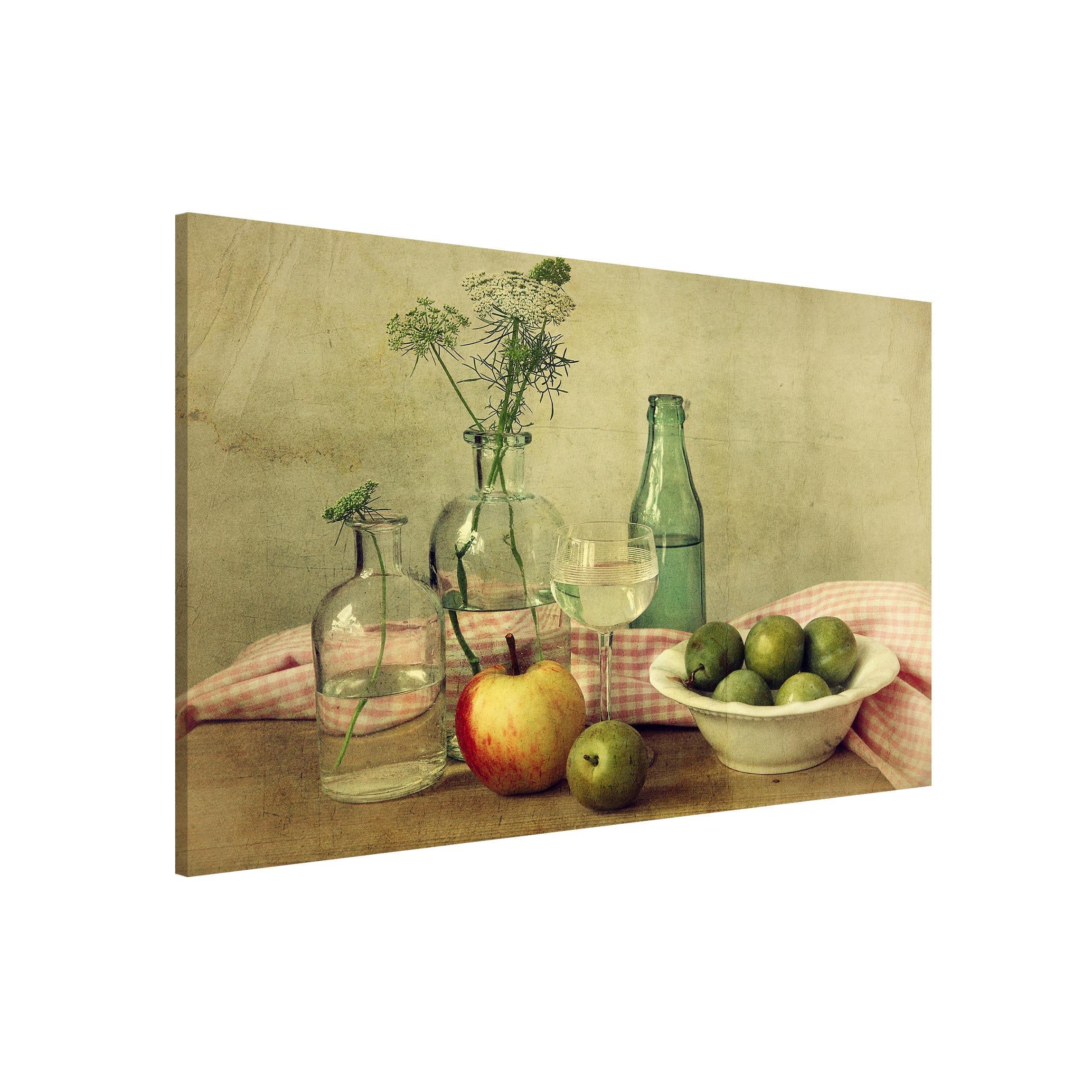 Magnettafel - Querformat 3:2 Stillleben mit Flaschen