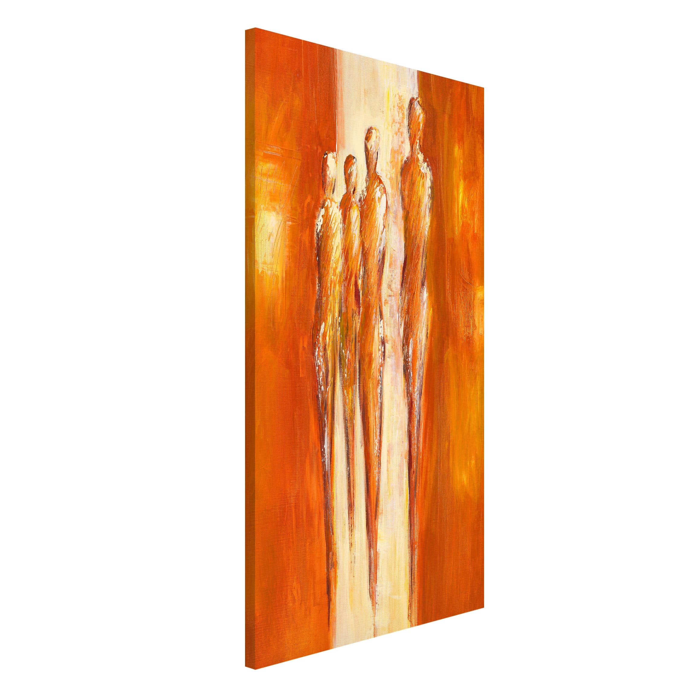 Magnettafel Petra Schüßler - Vier Figuren in Orange 02